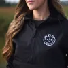 Unisex - Axle Half Zip Windbreaker - Black sold by Prairie Proud