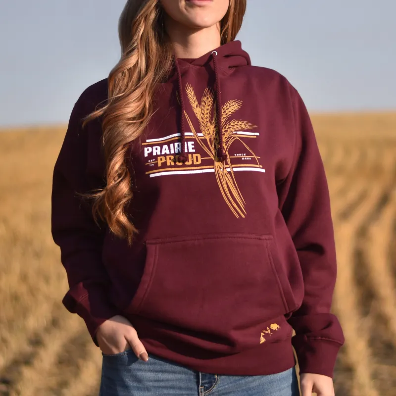 Unisex - Harvest 3.0 Hood - Maroon sold by Prairie Proud