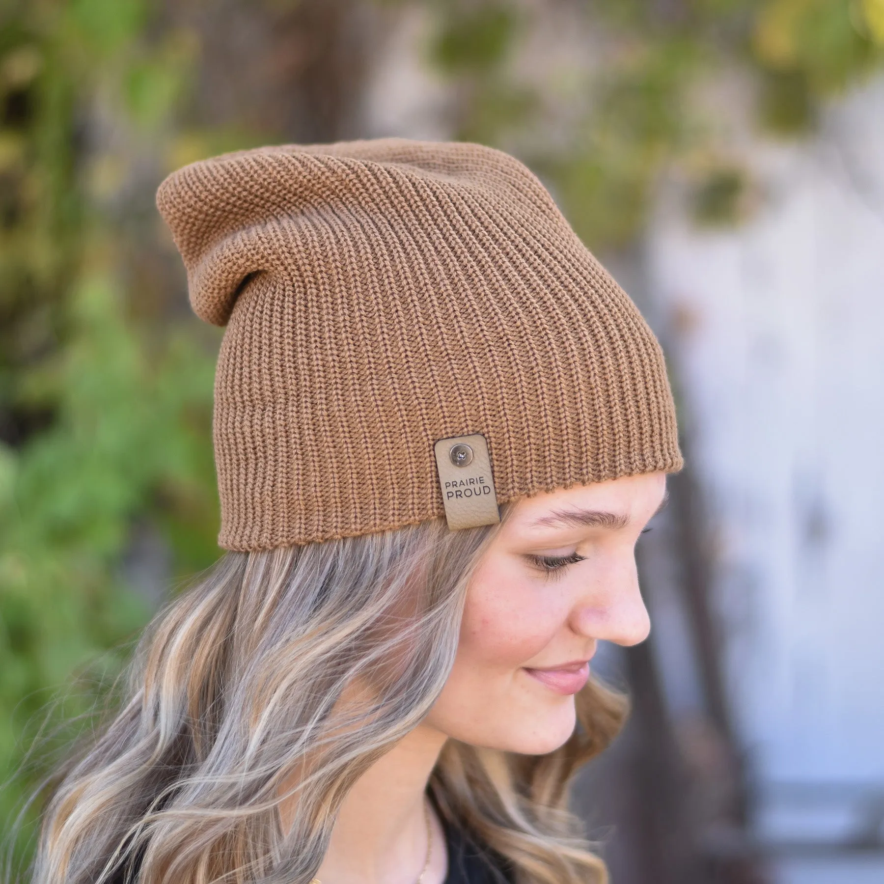 Unisex - Windchill Slouch / Beanie - Caramel sold by Prairie Proud product image thumbnail 2