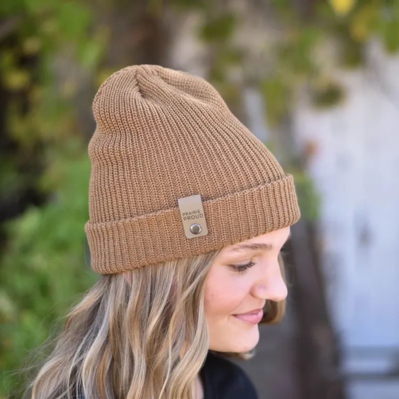Unisex - Windchill Slouch / Beanie - Caramel sold by Prairie Proud
