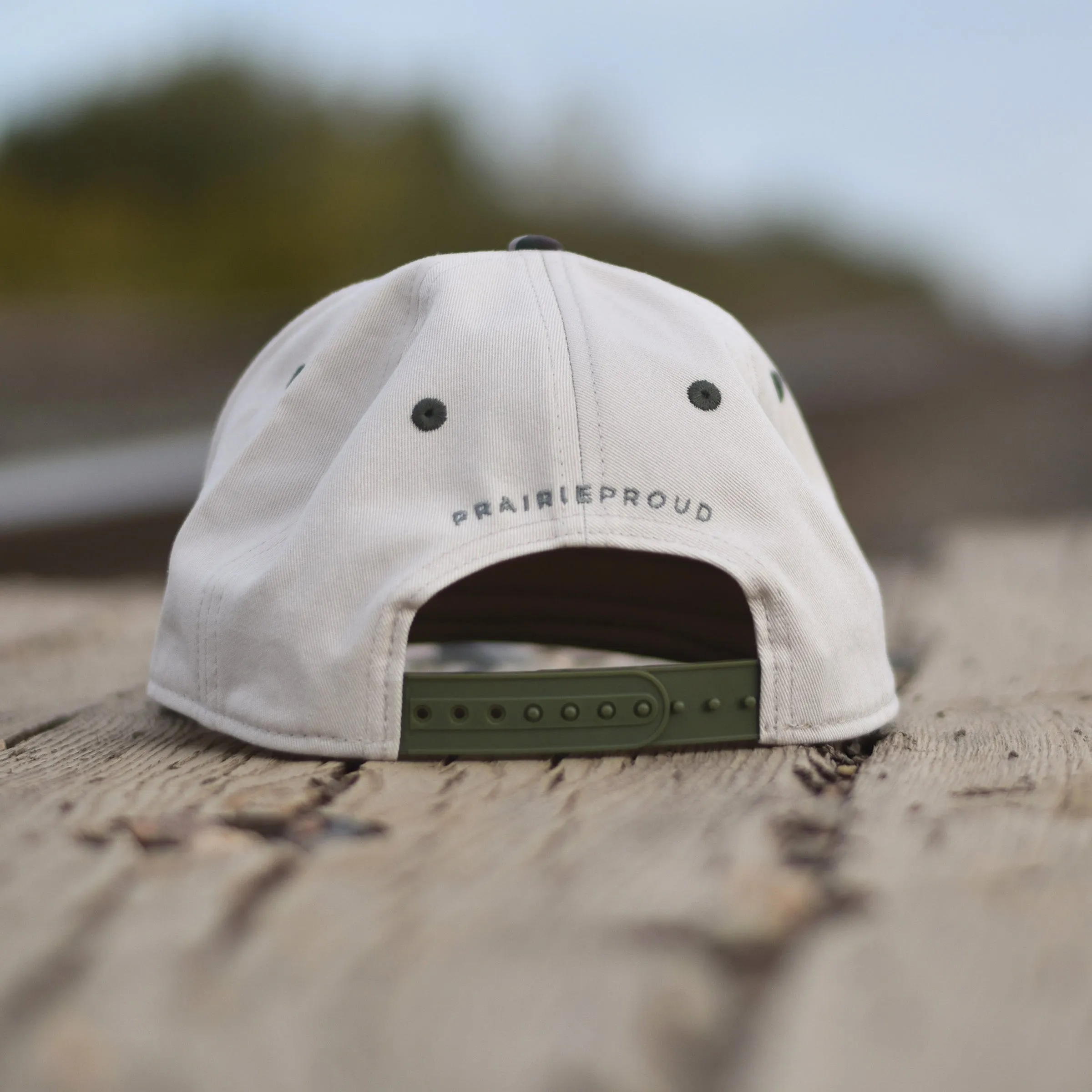 Unisex - Barb Wire Snapback - Camo / Cream sold by Prairie Proud product image thumbnail 2