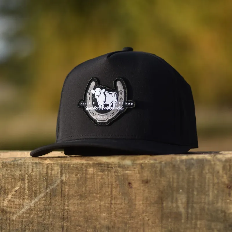 Unisex - Rancher Snapback - Black made by Prairie Proud