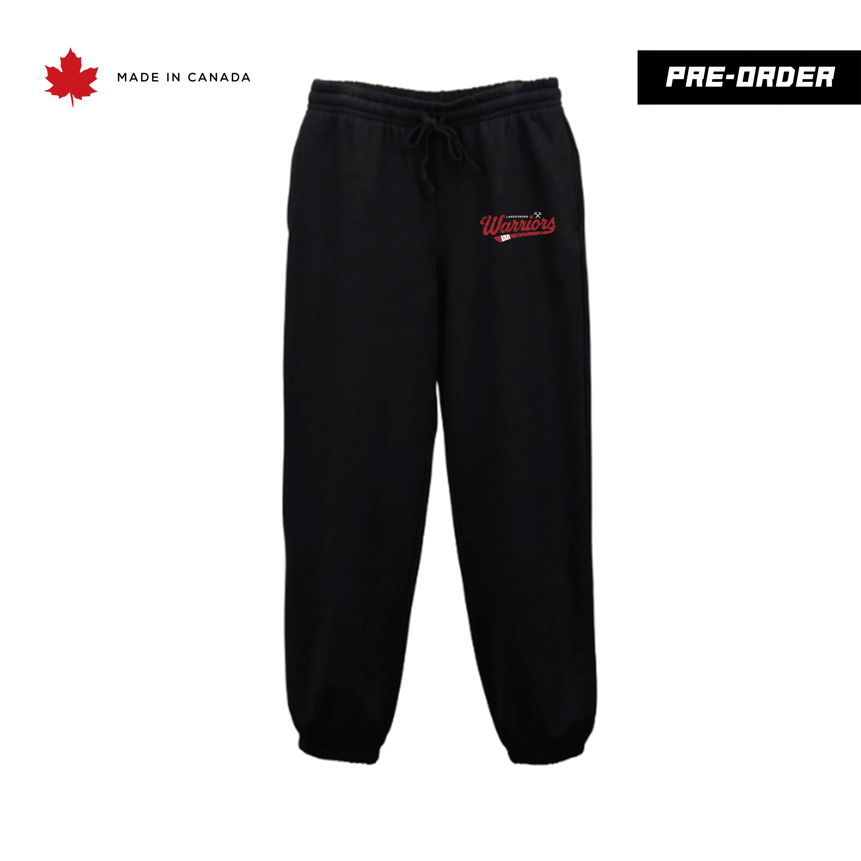 Unisex - Langenburg Warriors Sweats - Black sold by Prairie Proud