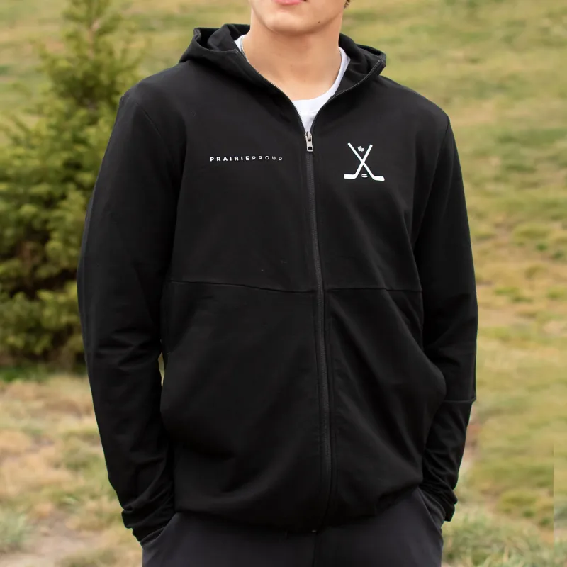 Unisex - ODR 4.0 Athletic Zip Hood - Black sold by Prairie Proud