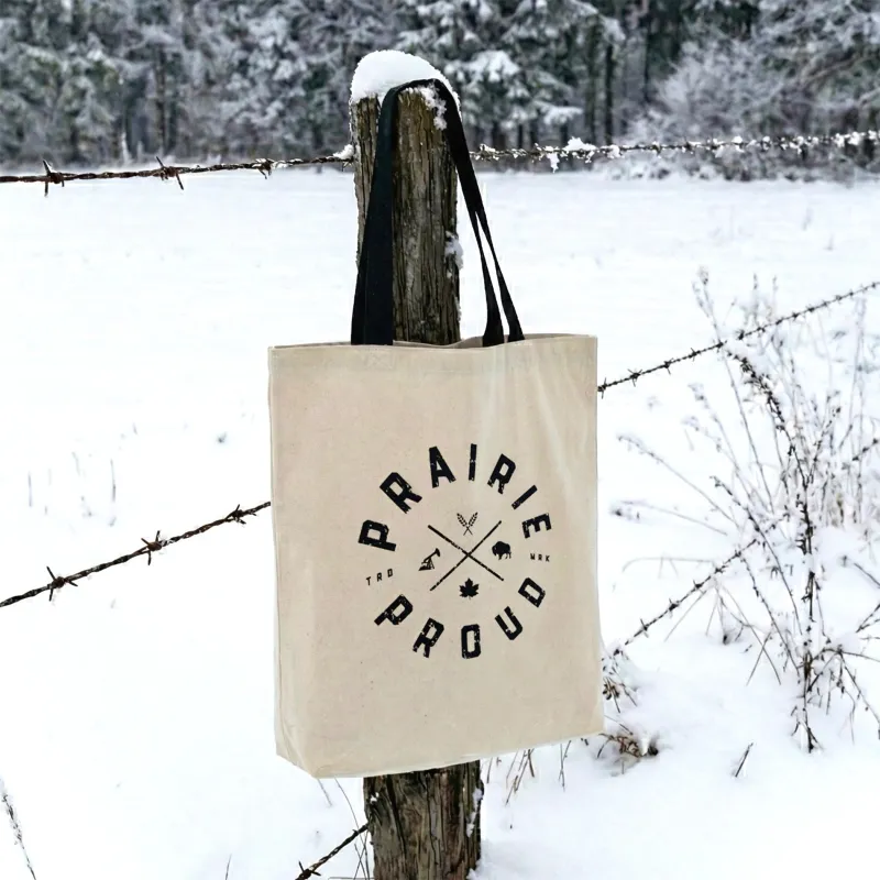 Unisex - Axle Tote Bag - Cream / Black sold by Prairie Proud