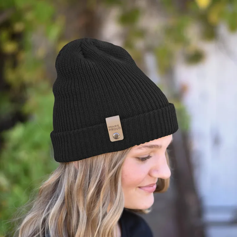 Unisex - Windchill Slouch / Beanie - Black made by Prairie Proud