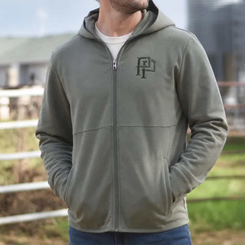Unisex - Monogram 2.0 Athletic Zip Hood - Military made by Prairie Proud