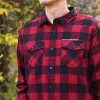 Unisex - Buffalo Plaid Flannel - Red / Black sold by Prairie Proud