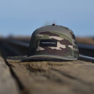 Unisex - Staple Tradesmen Trucker - Stone / Camo sold by Prairie Proud