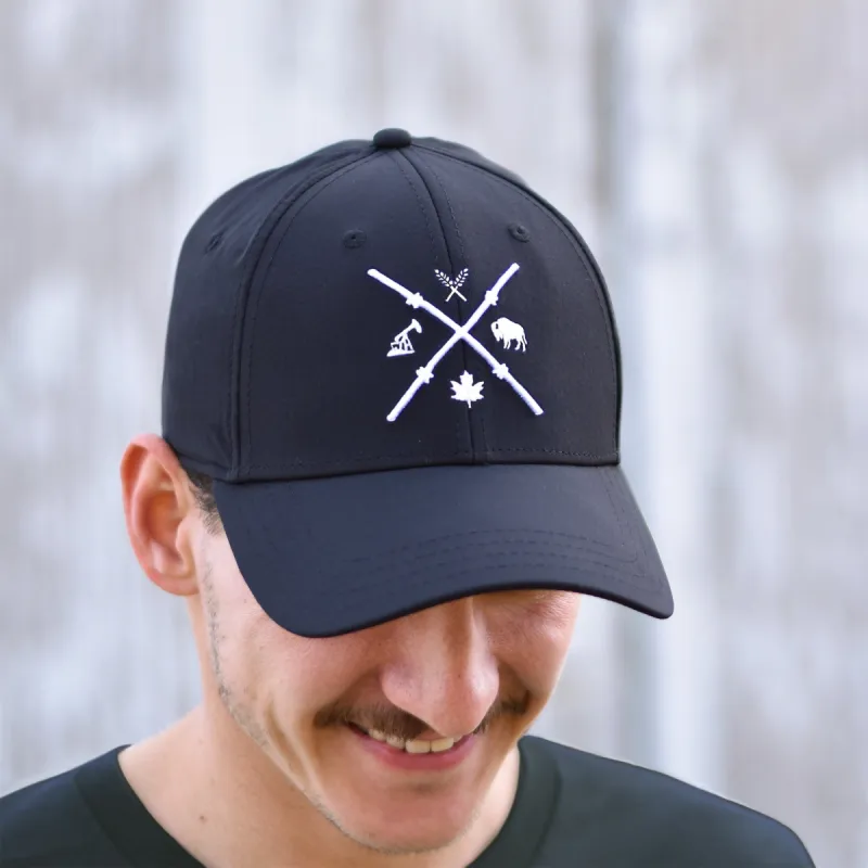 Unisex - Barb Wire Athletic Flexfit - Black sold by Prairie Proud