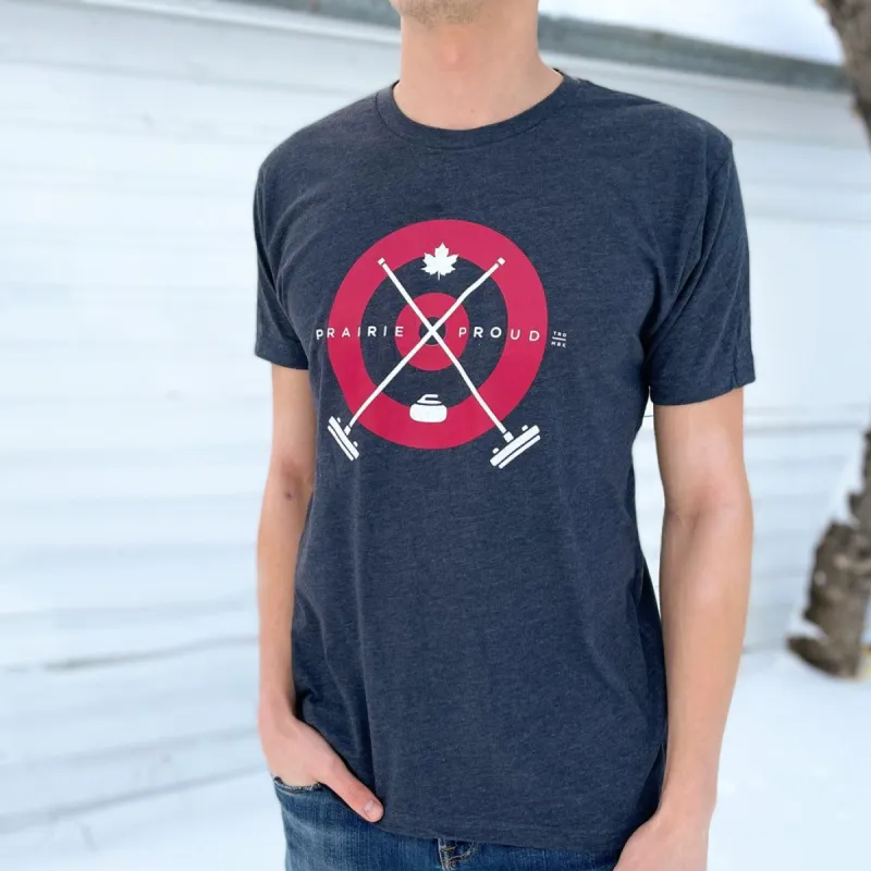 Unisex - Bonspiel Crew T - Heather Charcoal made by Prairie Proud