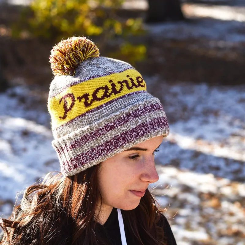 Unisex - Prairie Pom - Gold / Heather Tan sold by Prairie Proud