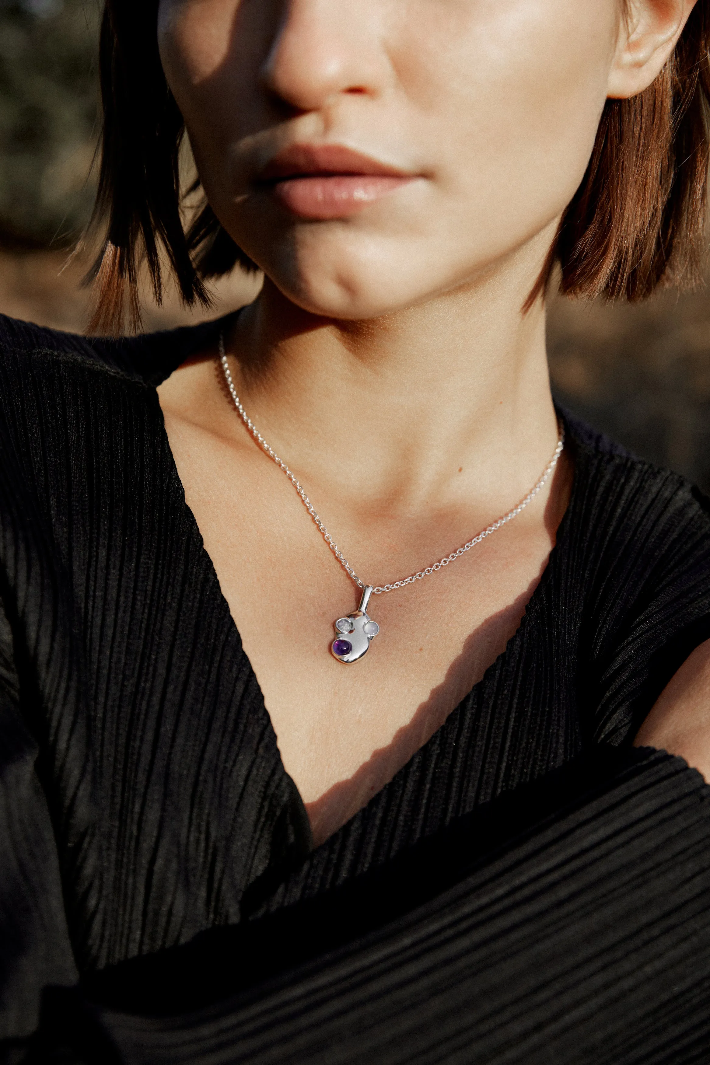 Sterling Silver Skipping Stone Pendant sold by Leigh Miller product image thumbnail 3