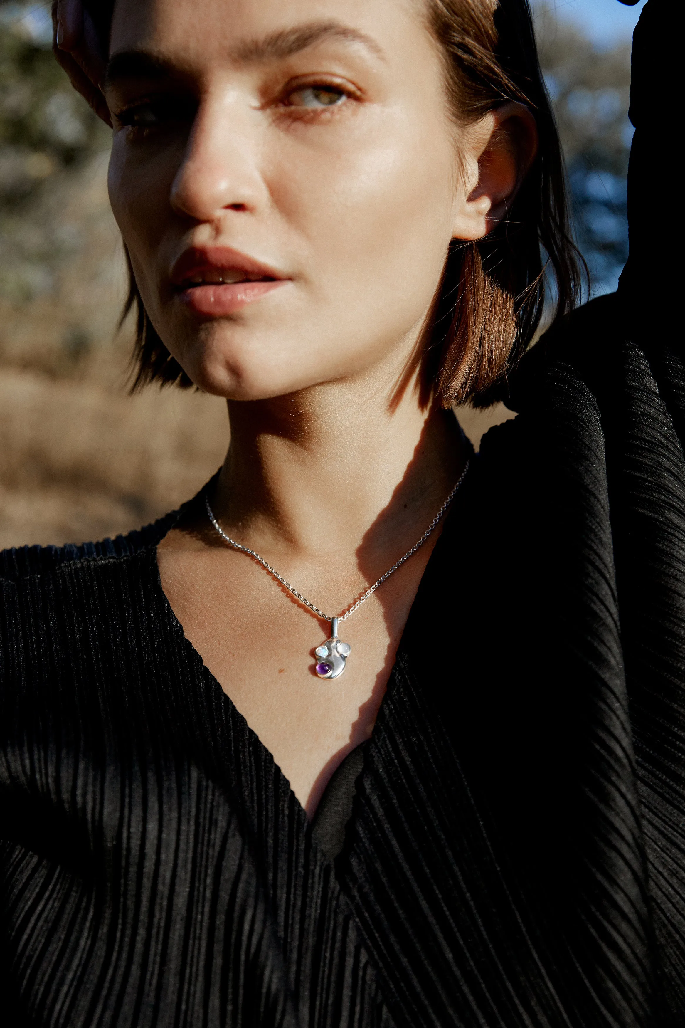 Sterling Silver Skipping Stone Pendant sold by Leigh Miller product image thumbnail 4