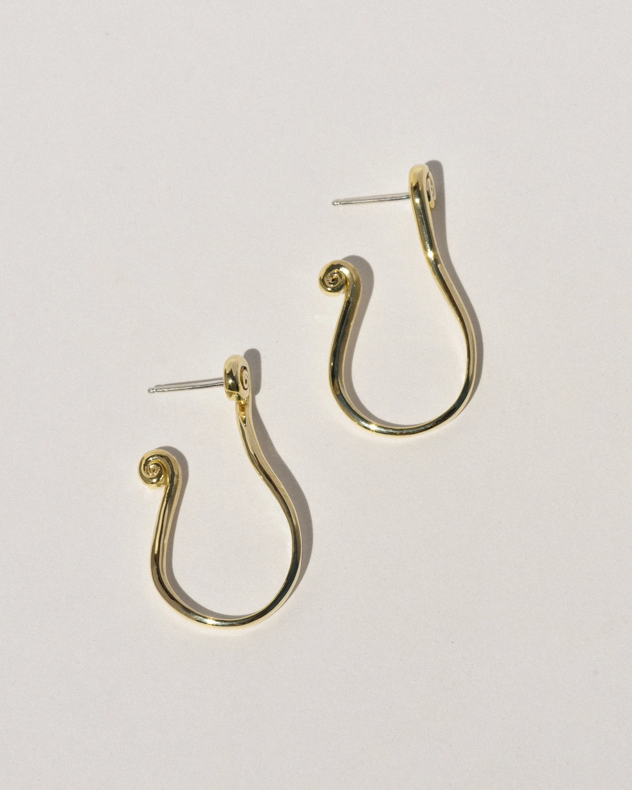 Brass Fern Hoops sold by Leigh Miller product image thumbnail 3