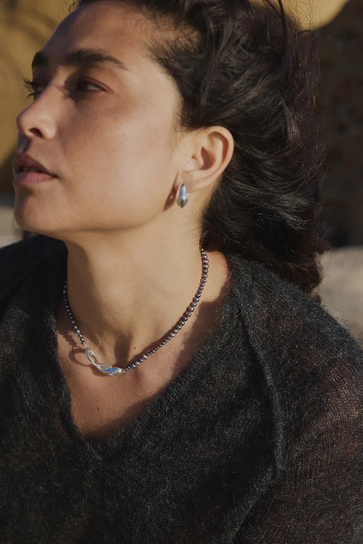 Peacock Pearl Choker sold by Leigh Miller product image thumbnail 2