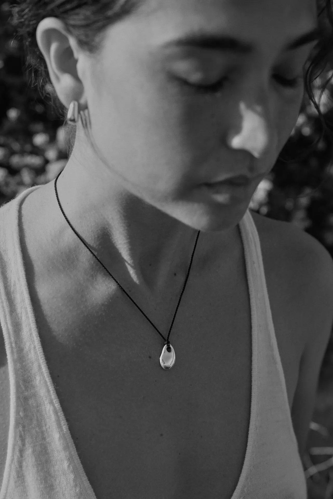 Sea Stone Pendant on Silk Cord sold by Leigh Miller product image thumbnail 2