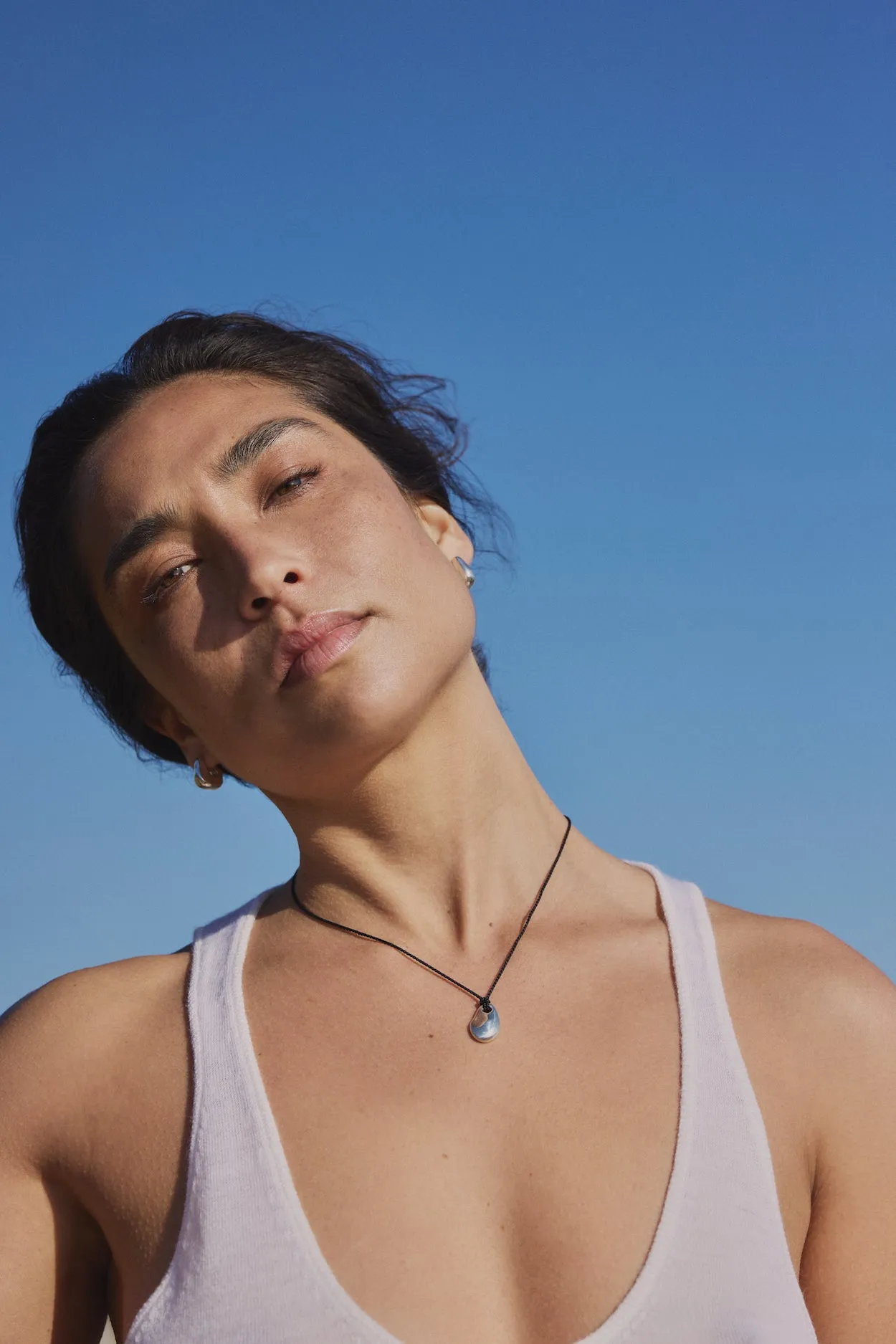 Sea Stone Pendant on Silk Cord sold by Leigh Miller product image thumbnail 3