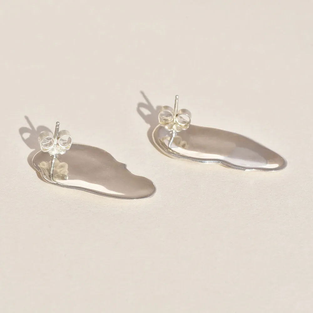 Sterling Silver Ostra Earrings sold by Leigh Miller product image thumbnail 3