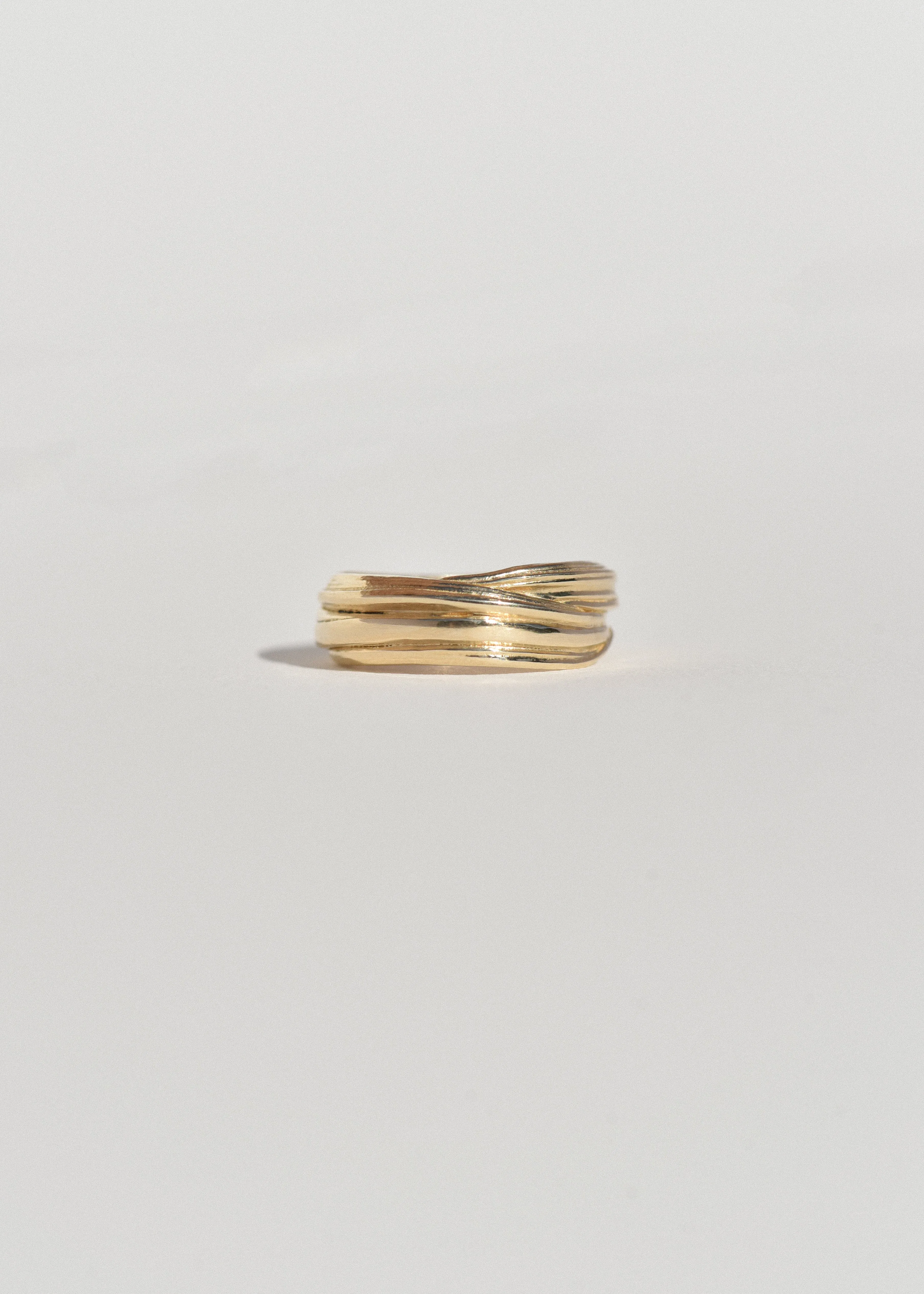 Gold Folded Pinky Ring sold by Leigh Miller