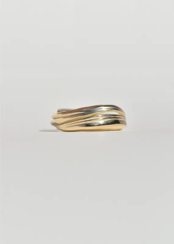 Gold Soft Wave Ring sold by Leigh Miller