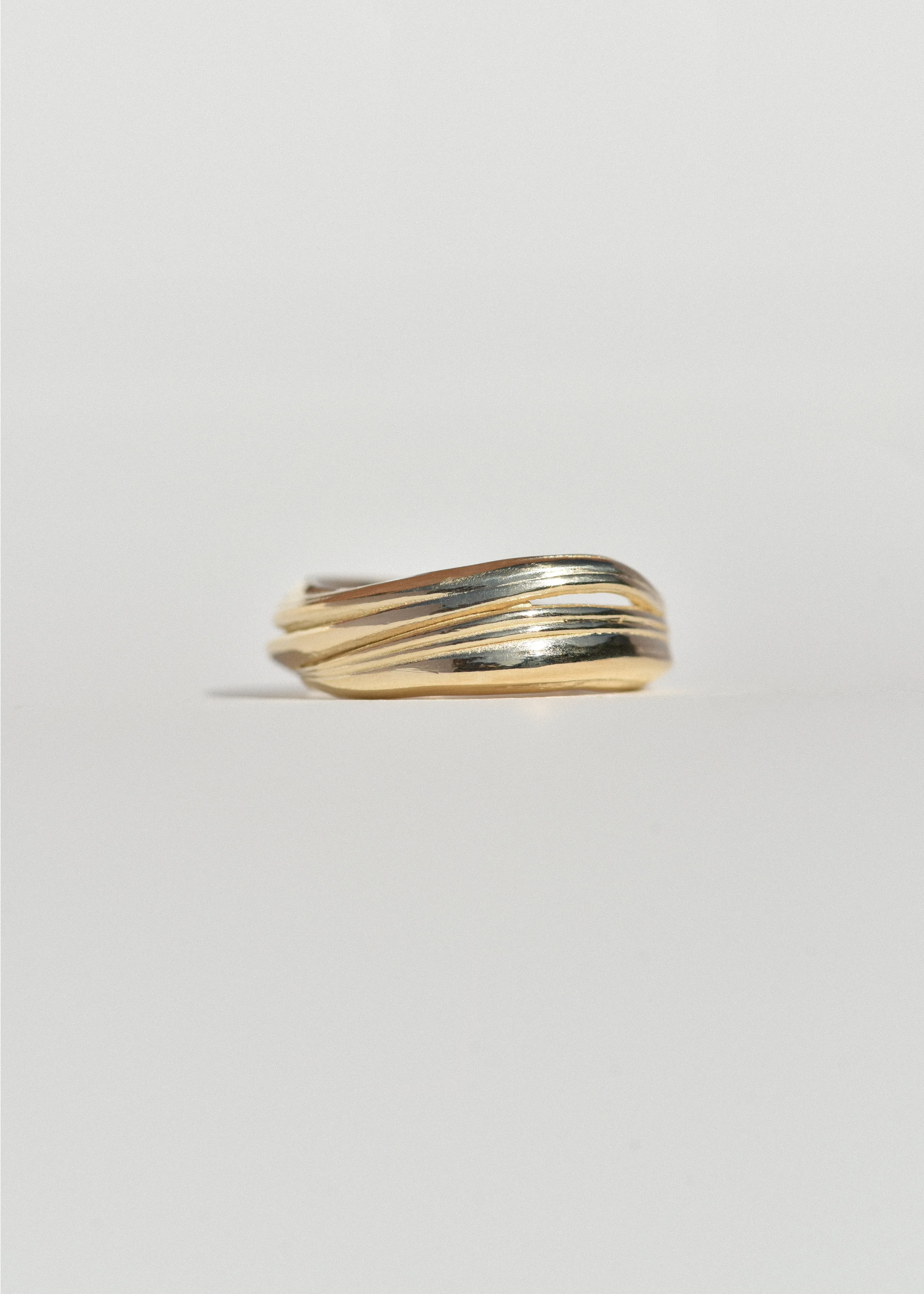 Gold Soft Wave Ring sold by Leigh Miller