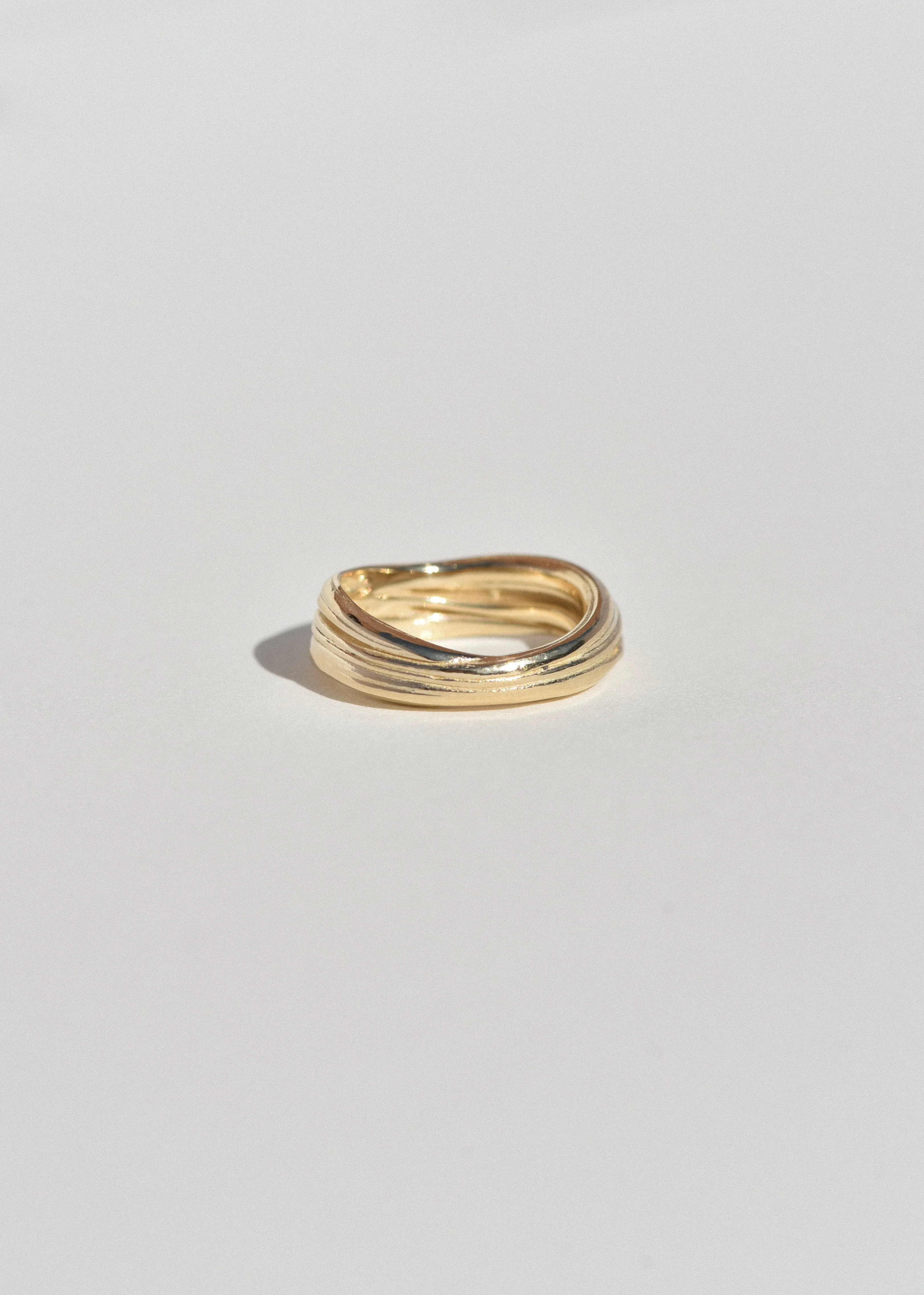 Gold Soft Wave Ring sold by Leigh Miller product image thumbnail 2