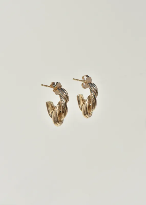 Gold Entwined Hoops sold by Leigh Miller