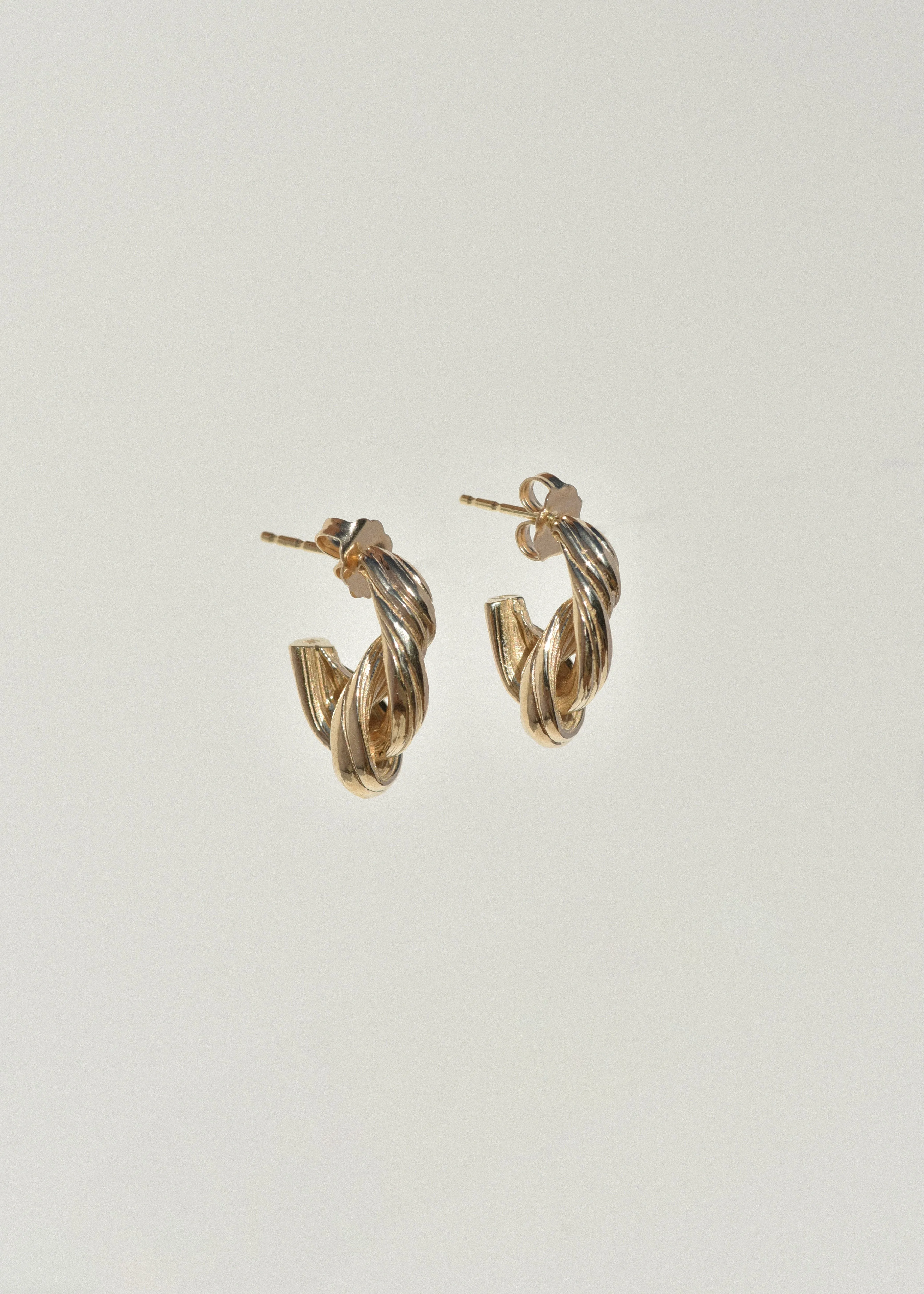 Gold Entwined Hoops sold by Leigh Miller