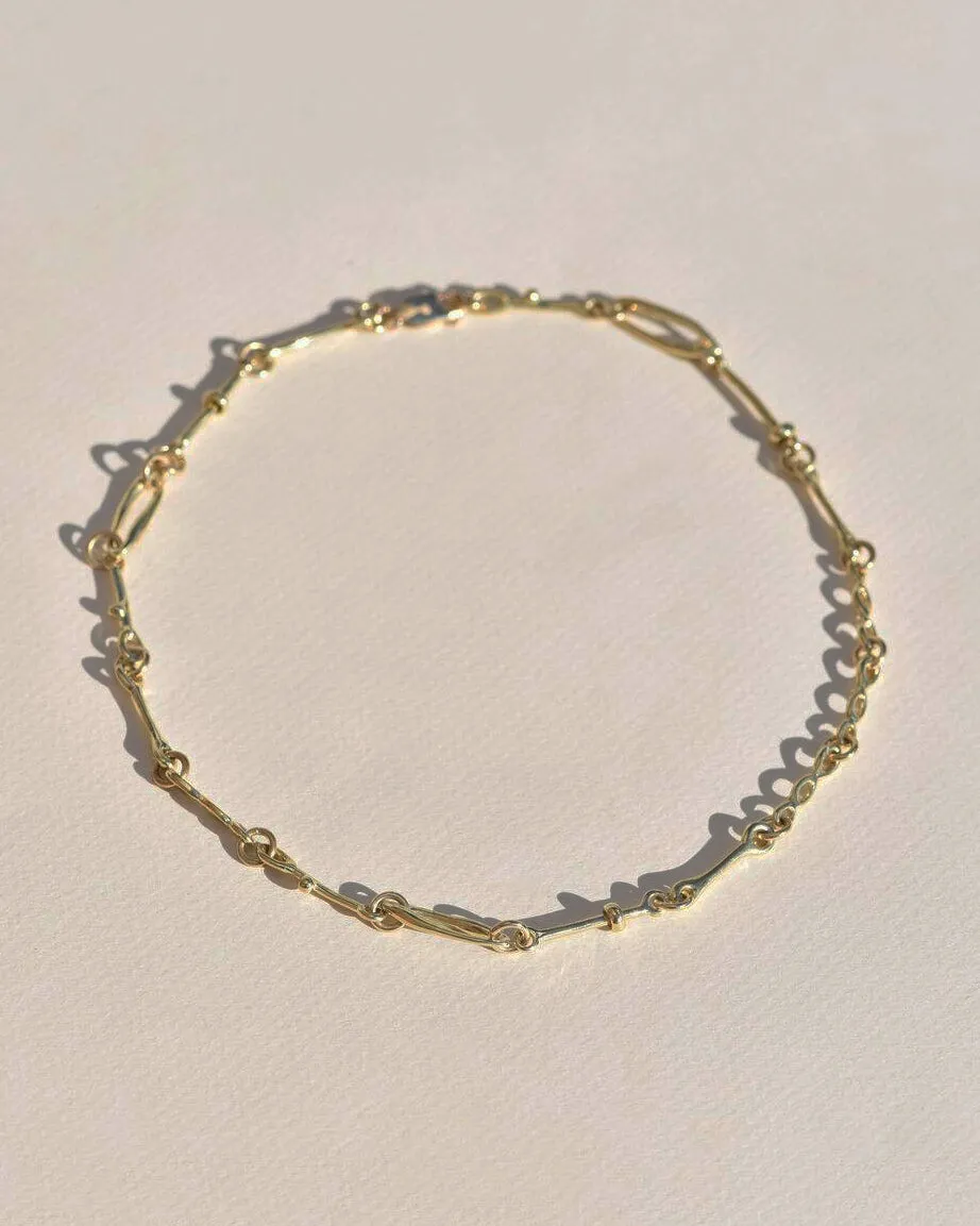 Gold Doodle Chain Choker sold by Leigh Miller