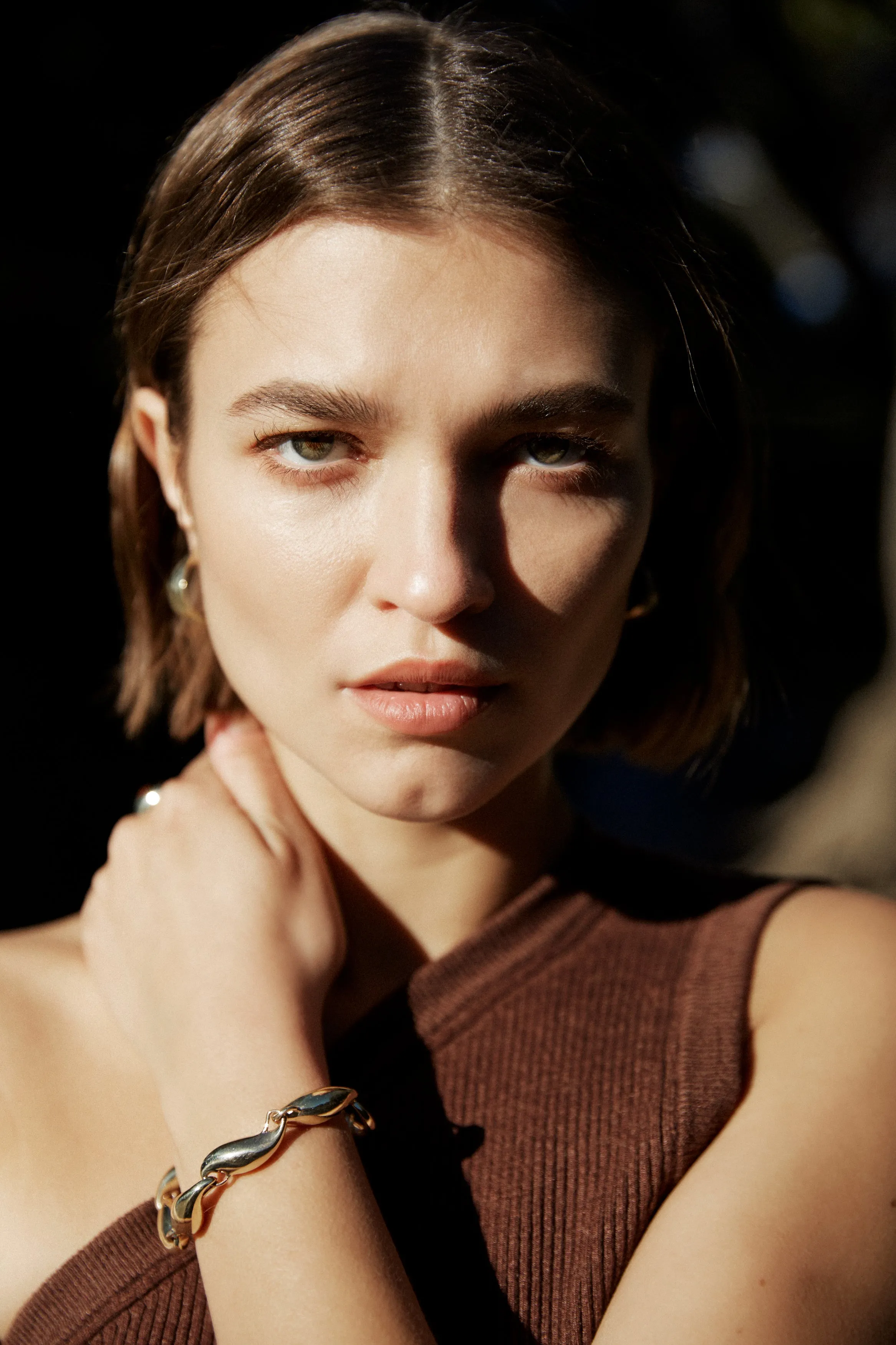 Brass Roseau Hoops sold by Leigh Miller product image thumbnail 4