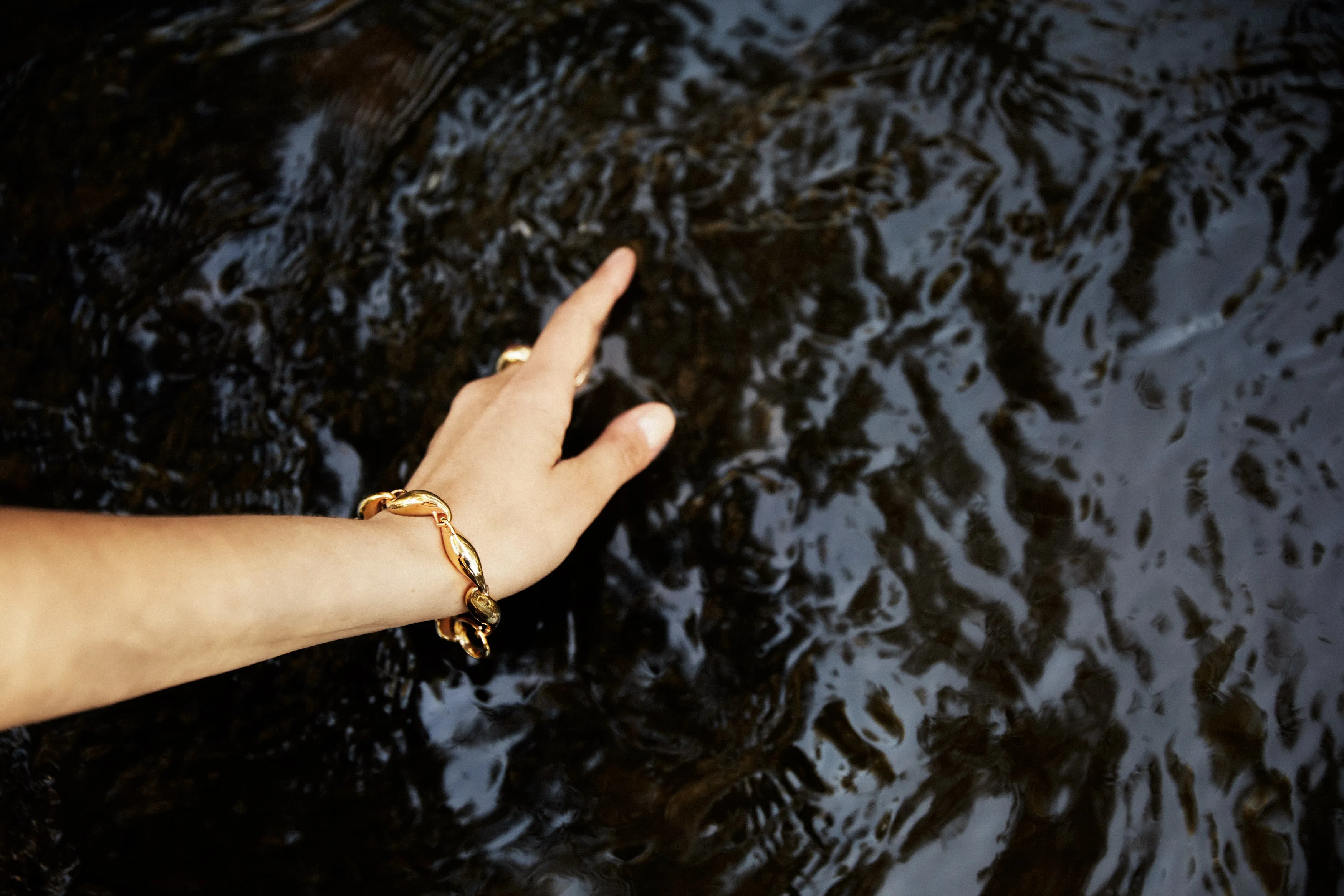 Brass Sala Chain Bracelet sold by Leigh Miller product image thumbnail 5