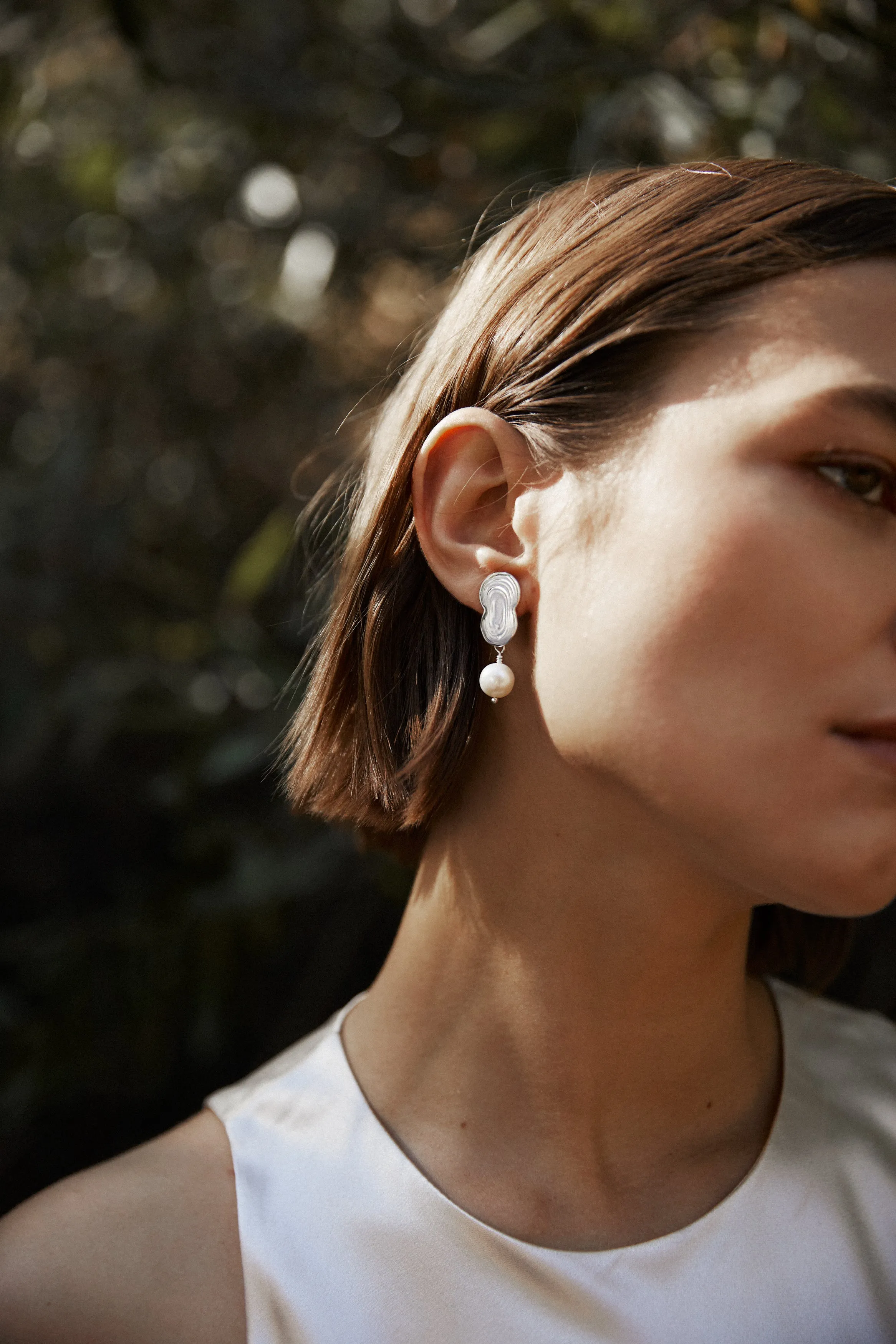 Sterling Silver Dew Drop Earrings sold by Leigh Miller product image thumbnail 3