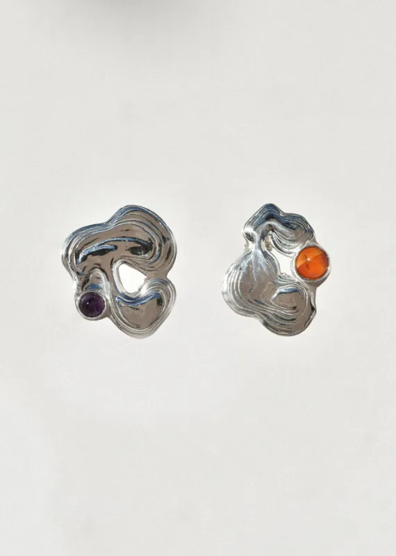 Sterling Silver Tasche Studs sold by Leigh Miller