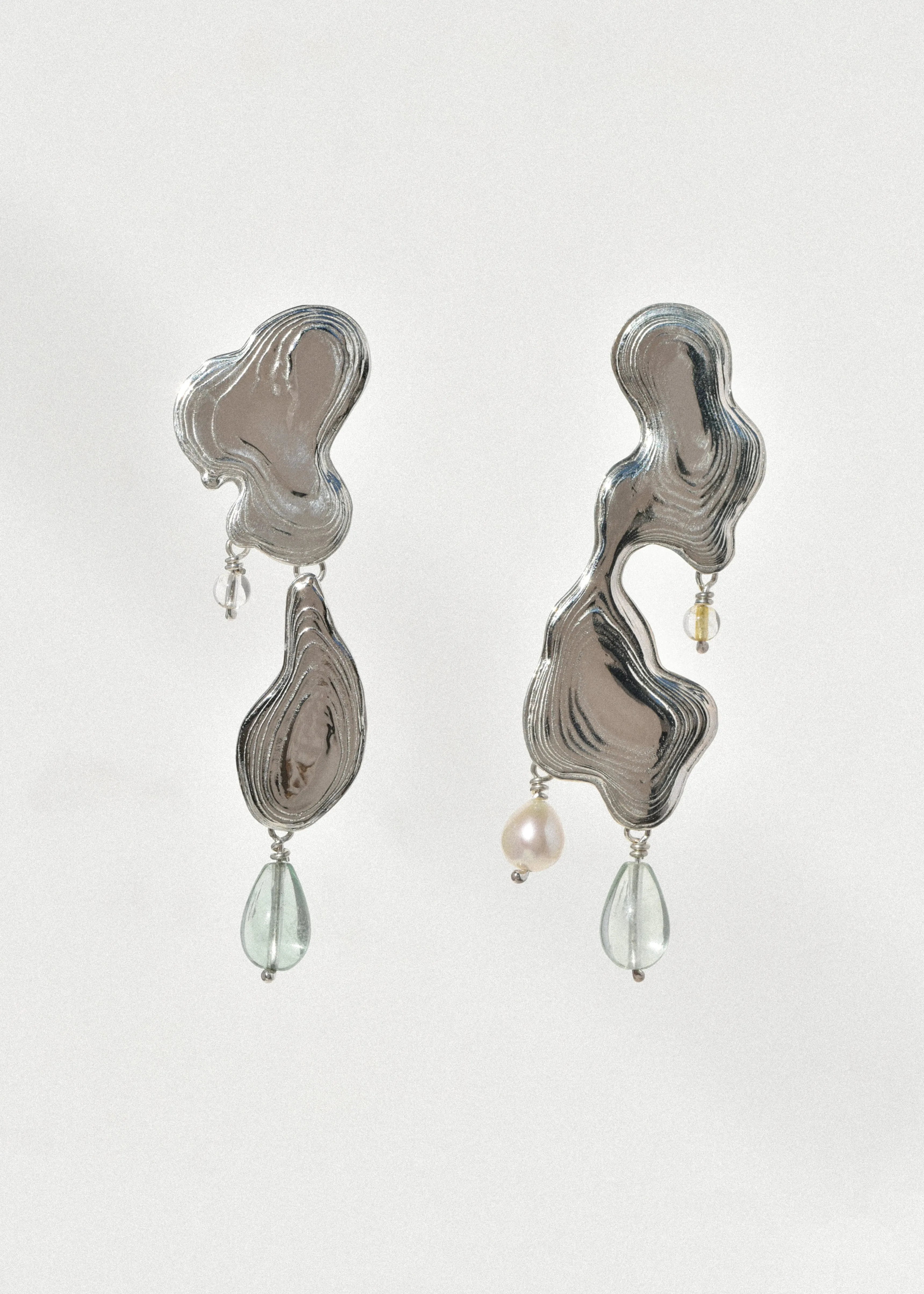 Sterling Silver Ink Blot Earrings sold by Leigh Miller