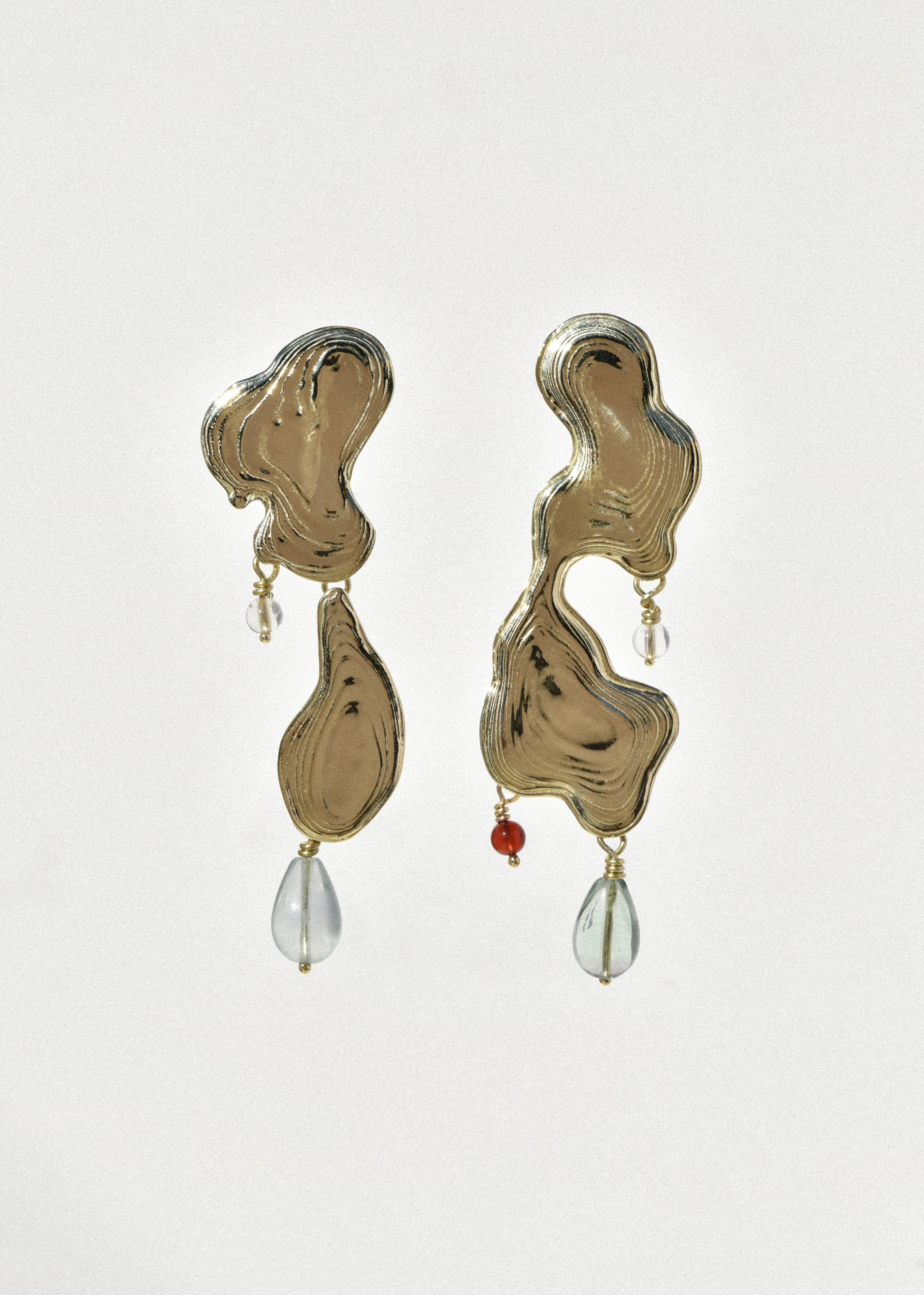 Brass Ink Blot Earrings sold by Leigh Miller