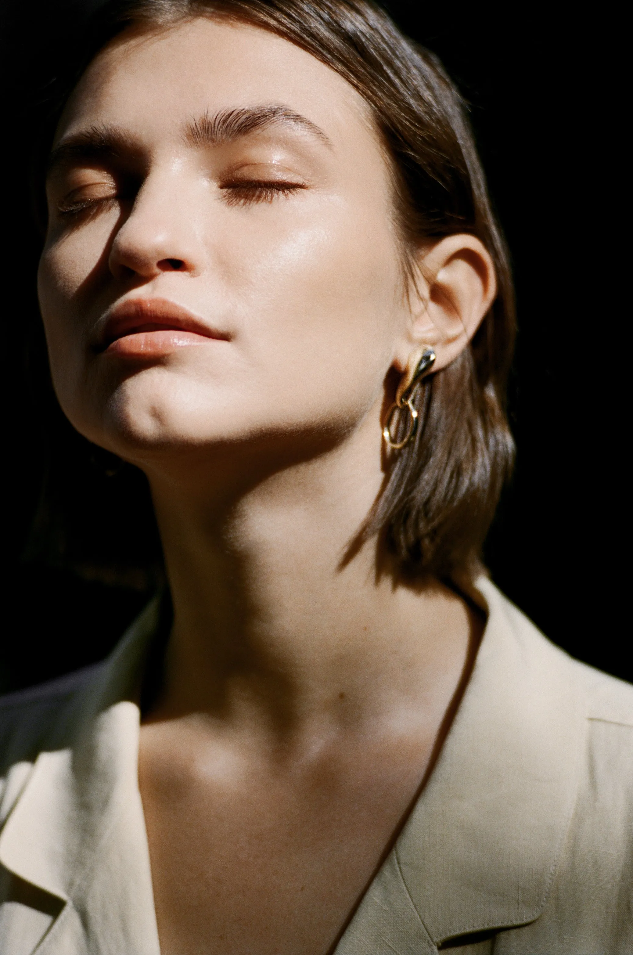 Brass Loop Hoops sold by Leigh Miller product image thumbnail 4