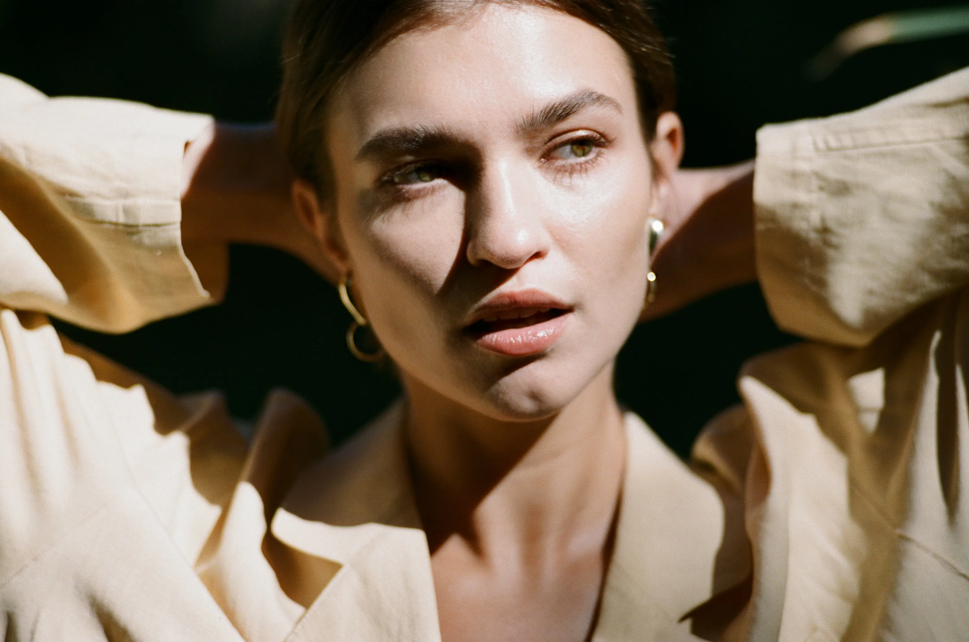 Brass Loop Hoops sold by Leigh Miller product image thumbnail 5