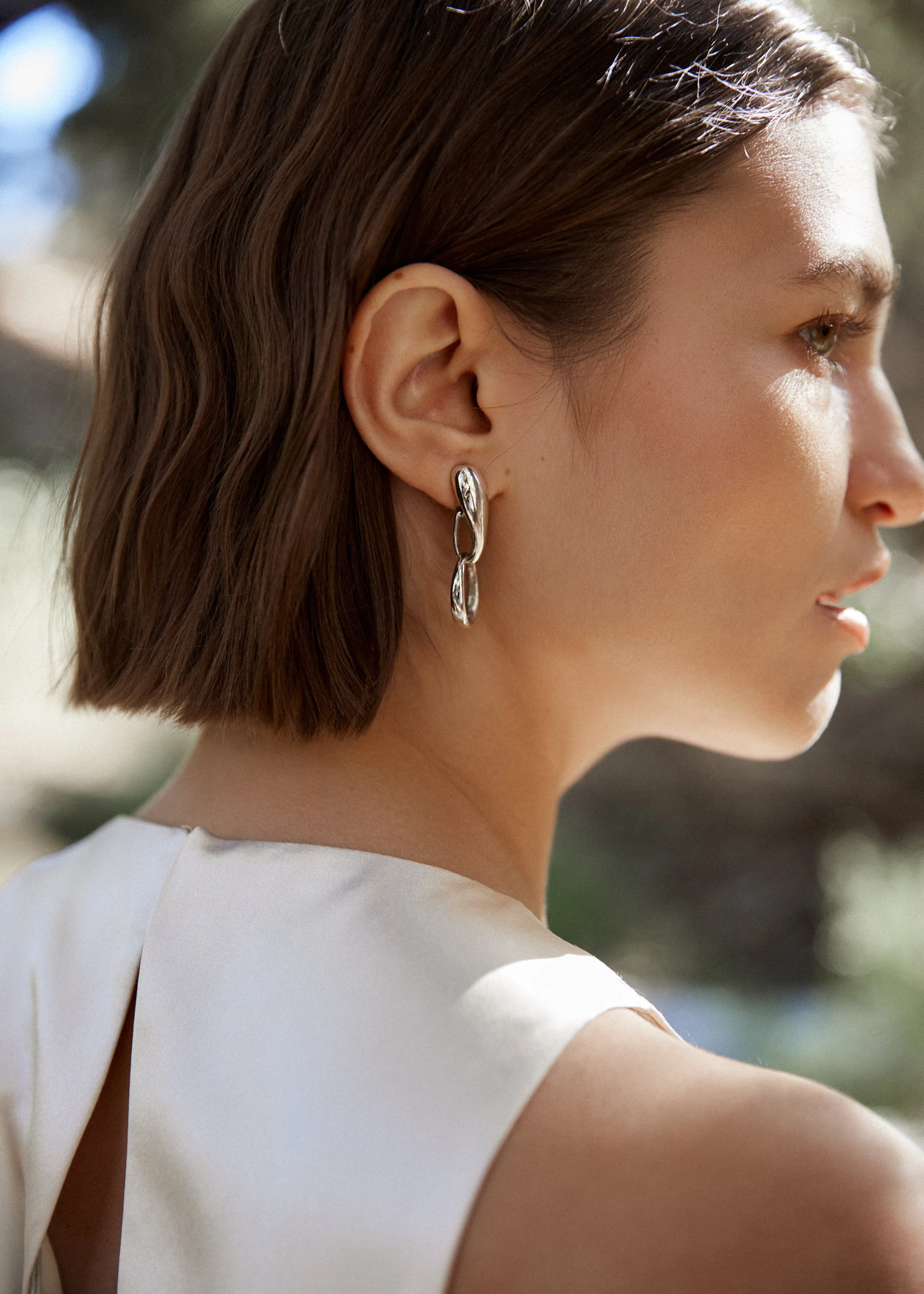 Sterling Silver Loop Hoops sold by Leigh Miller product image thumbnail 3