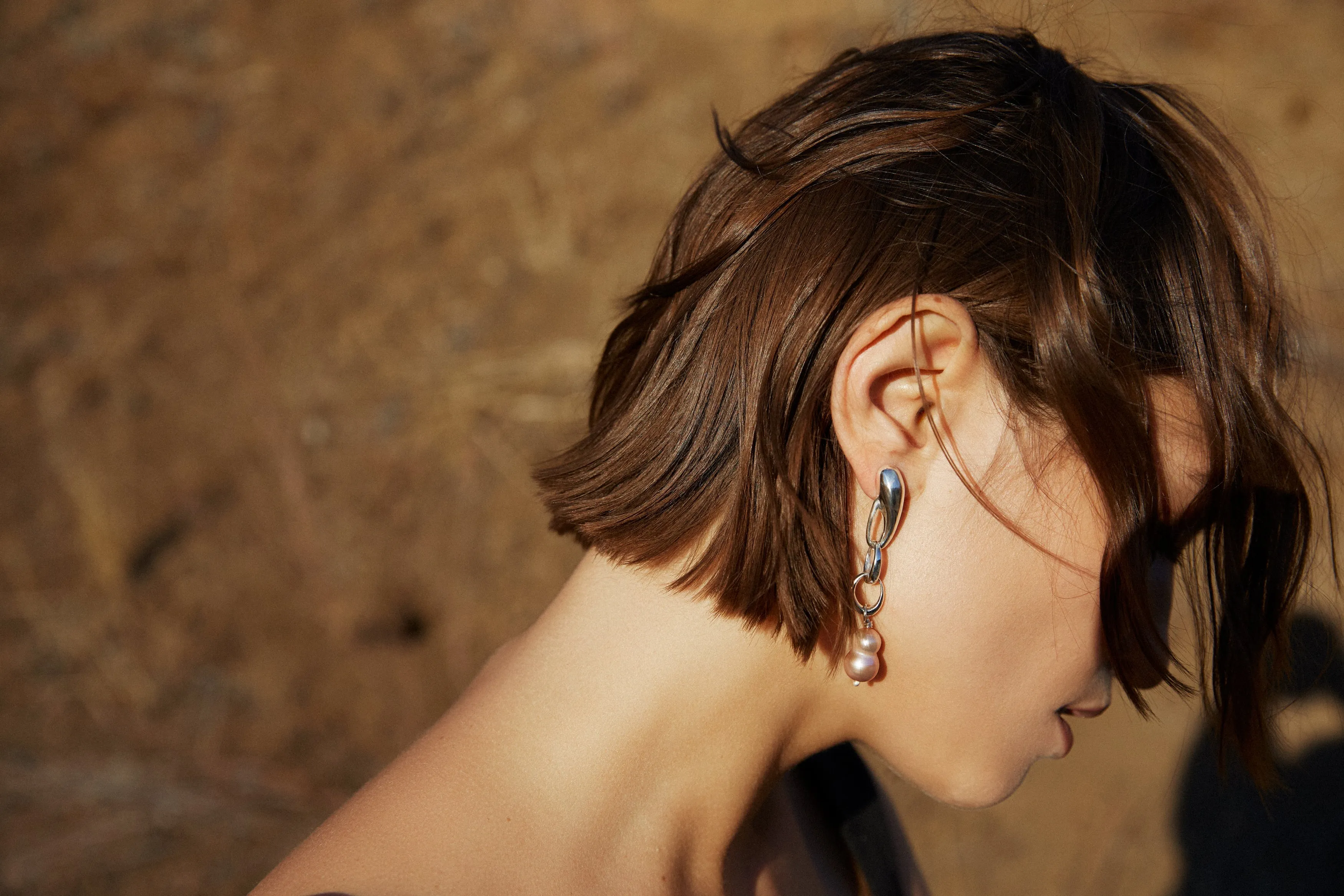 Sterling Silver Chrysalis Earrings sold by Leigh Miller product image thumbnail 5