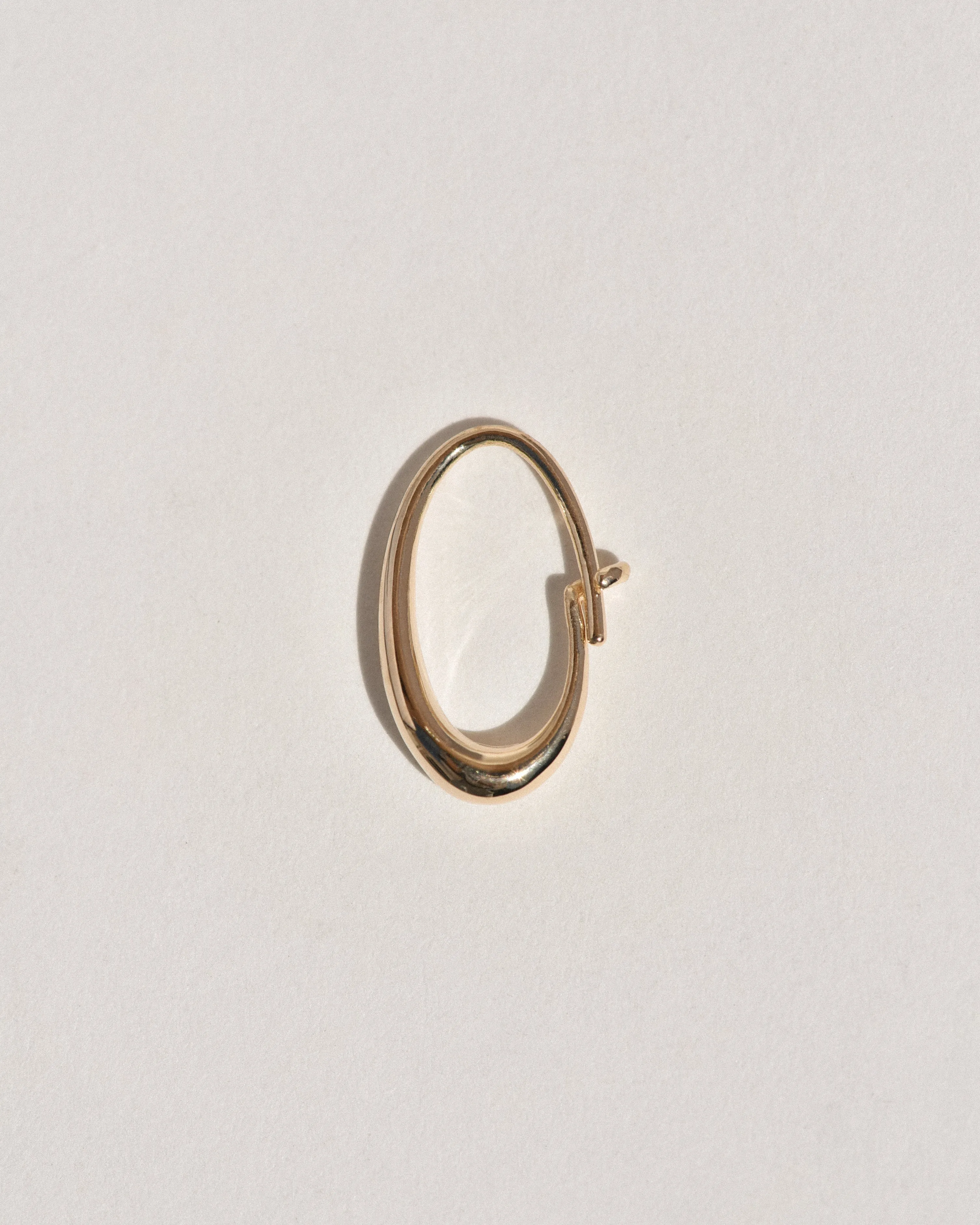Medium Oval Sempre Hoop in 14k Yellow Gold sold by Leigh Miller