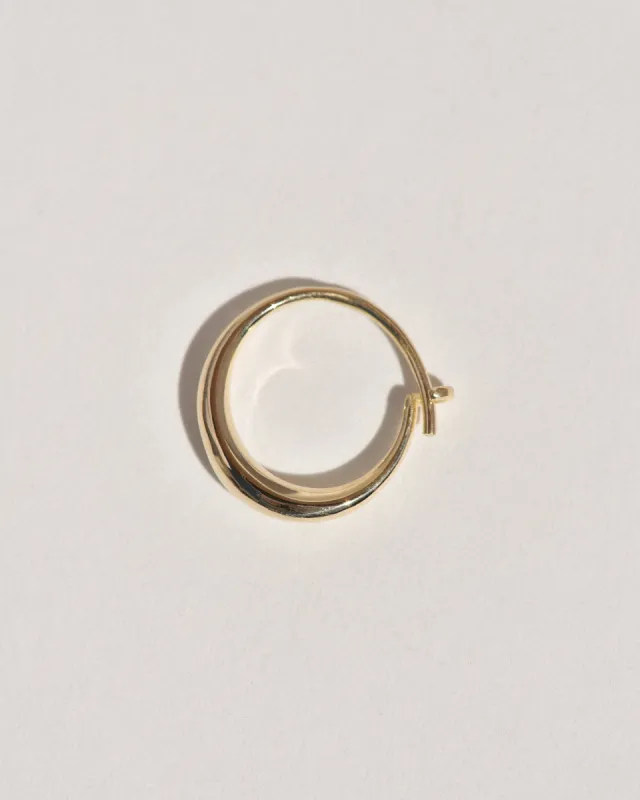 Medium Round Sempre Hoop in 14k Yellow Gold sold by Leigh Miller