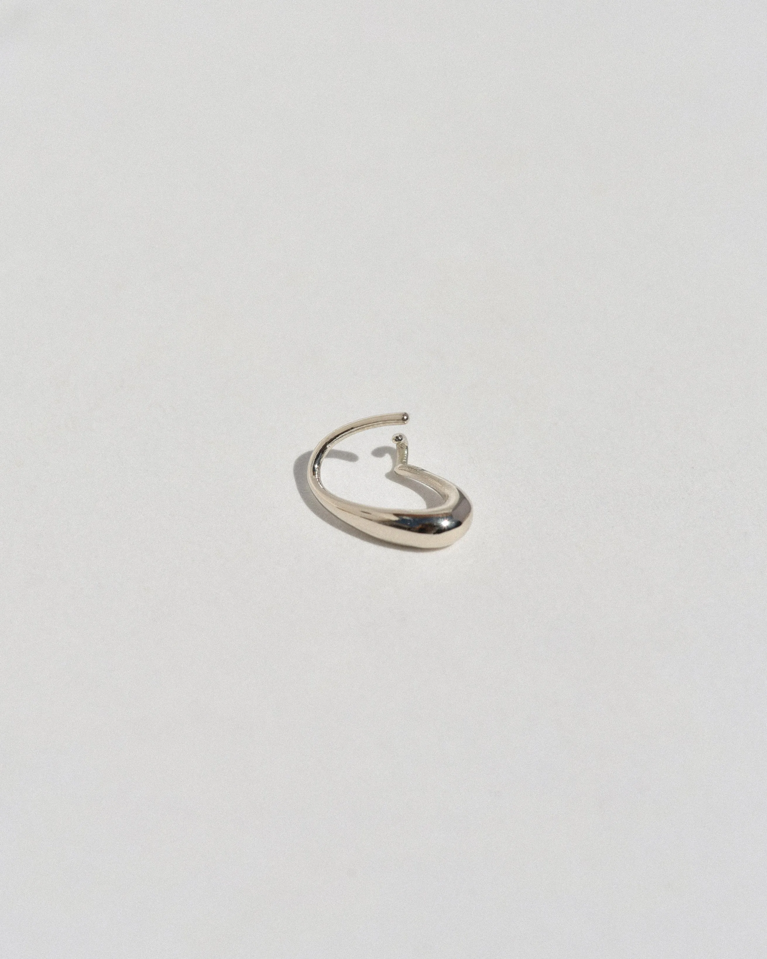 Small Oval Sempre Hoop in 14k White Gold sold by Leigh Miller product image thumbnail 2