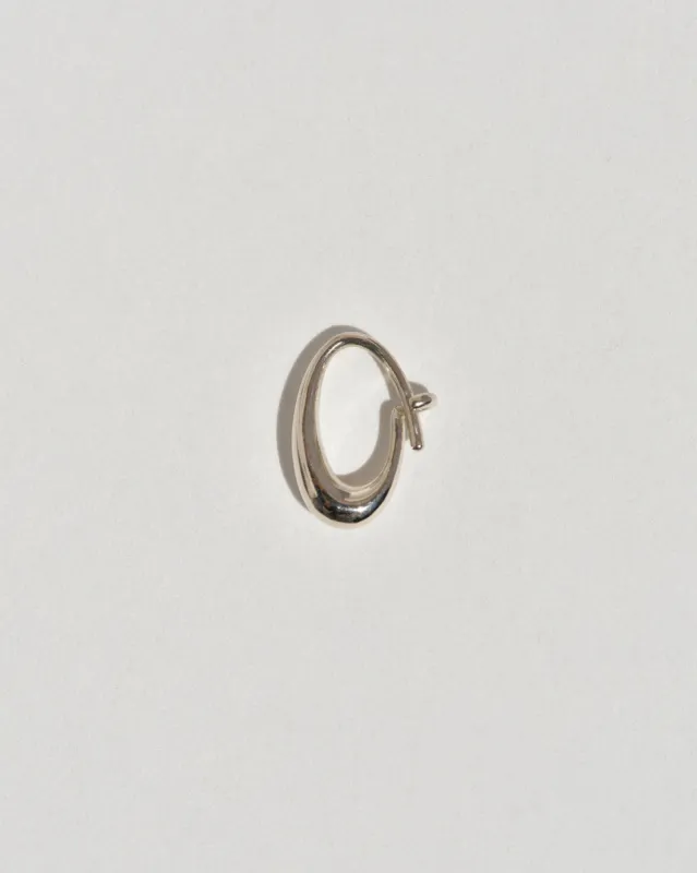 Small Oval Sempre Hoop in 14k White Gold sold by Leigh Miller