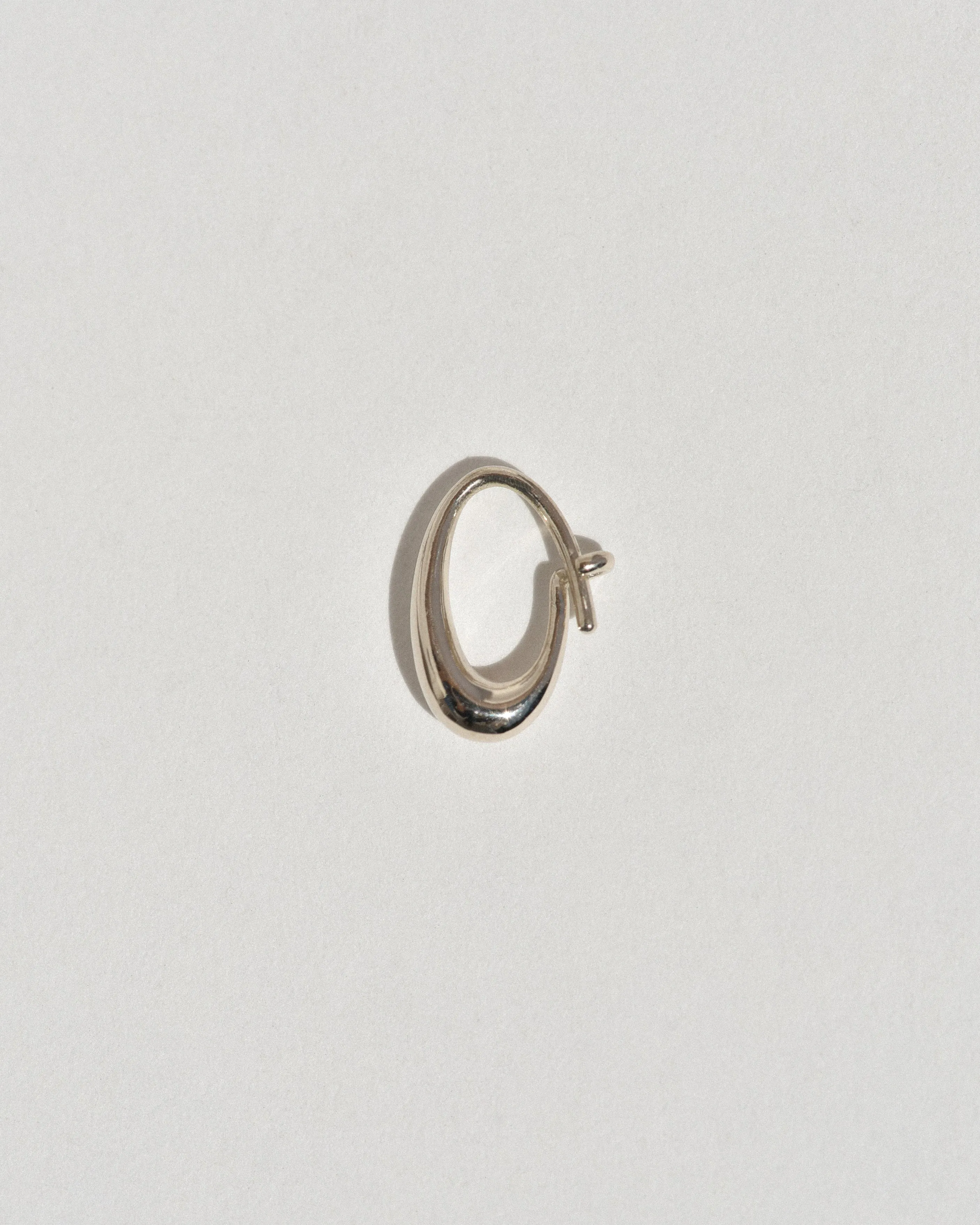 Small Oval Sempre Hoop in 14k White Gold sold by Leigh Miller