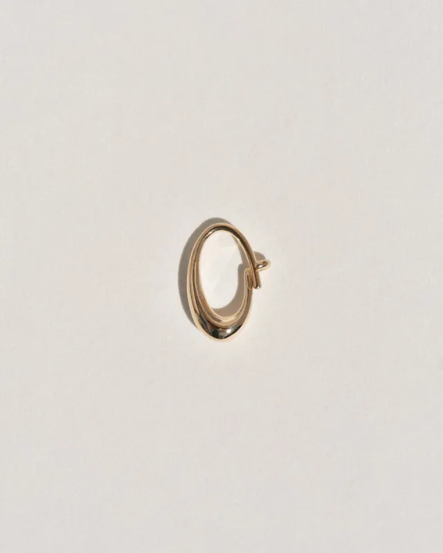 Small Oval Sempre Hoop in 14k Yellow Gold sold by Leigh Miller