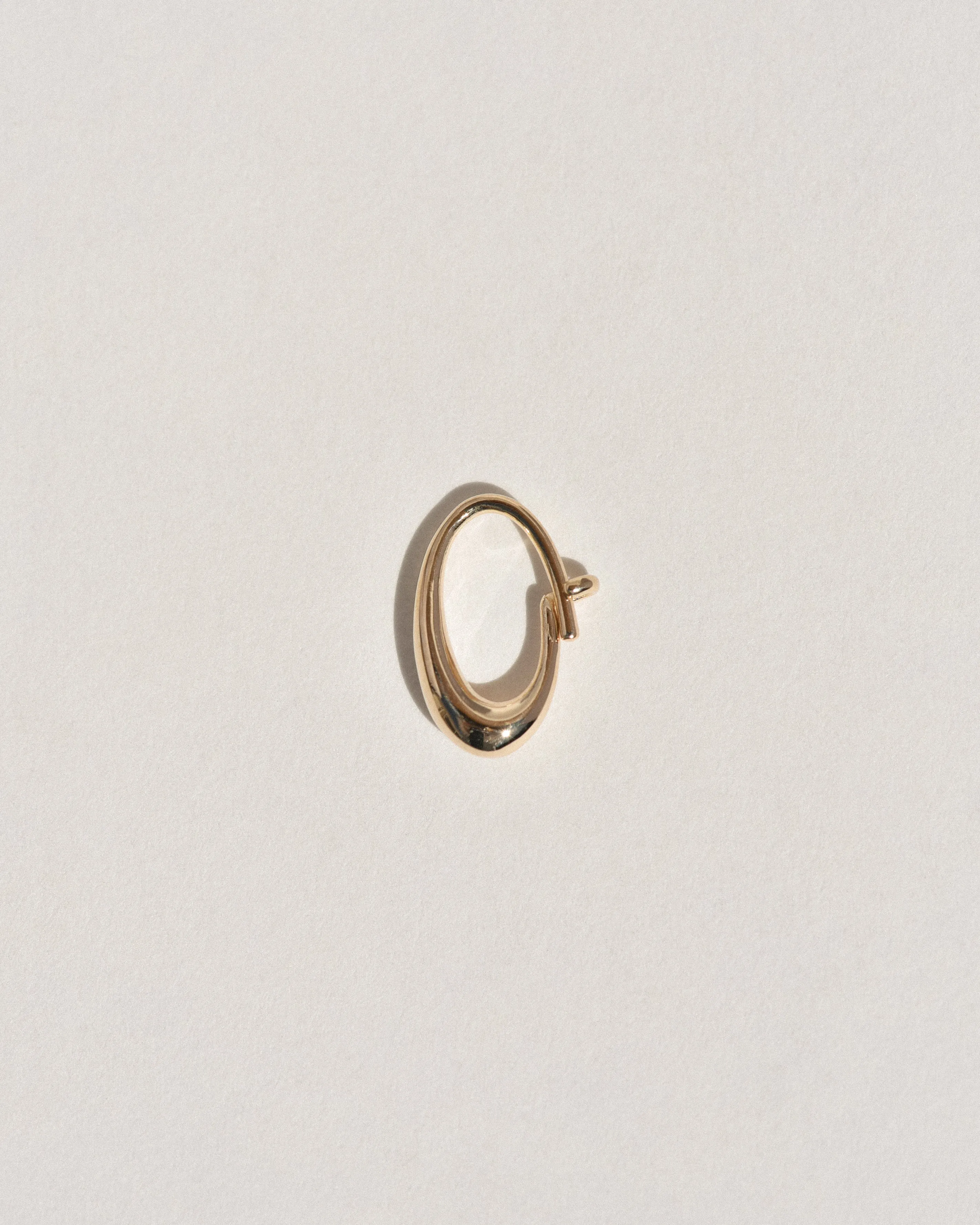 Small Oval Sempre Hoop in 14k Yellow Gold sold by Leigh Miller