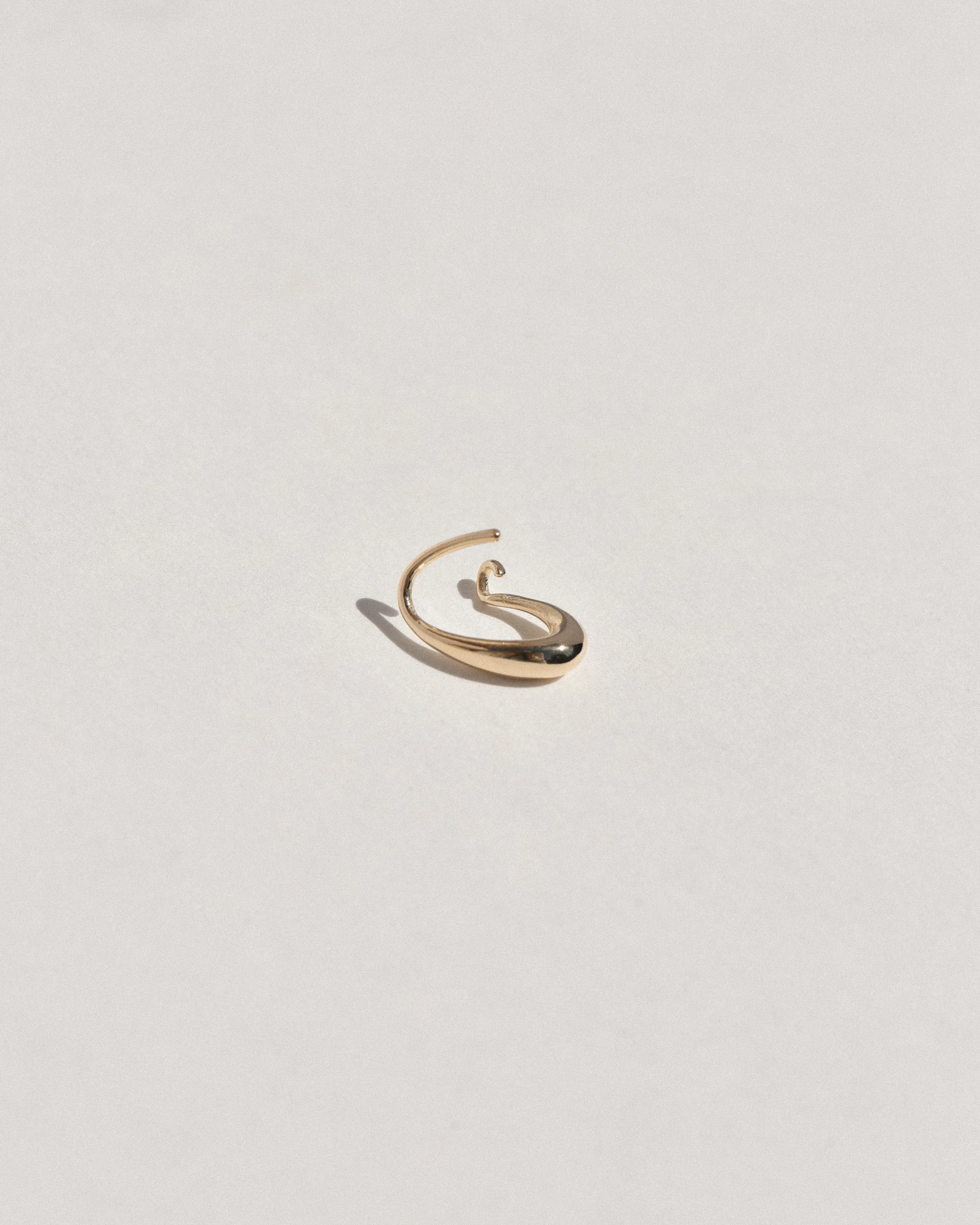 Small Oval Sempre Hoop in 14k Yellow Gold sold by Leigh Miller product image thumbnail 3