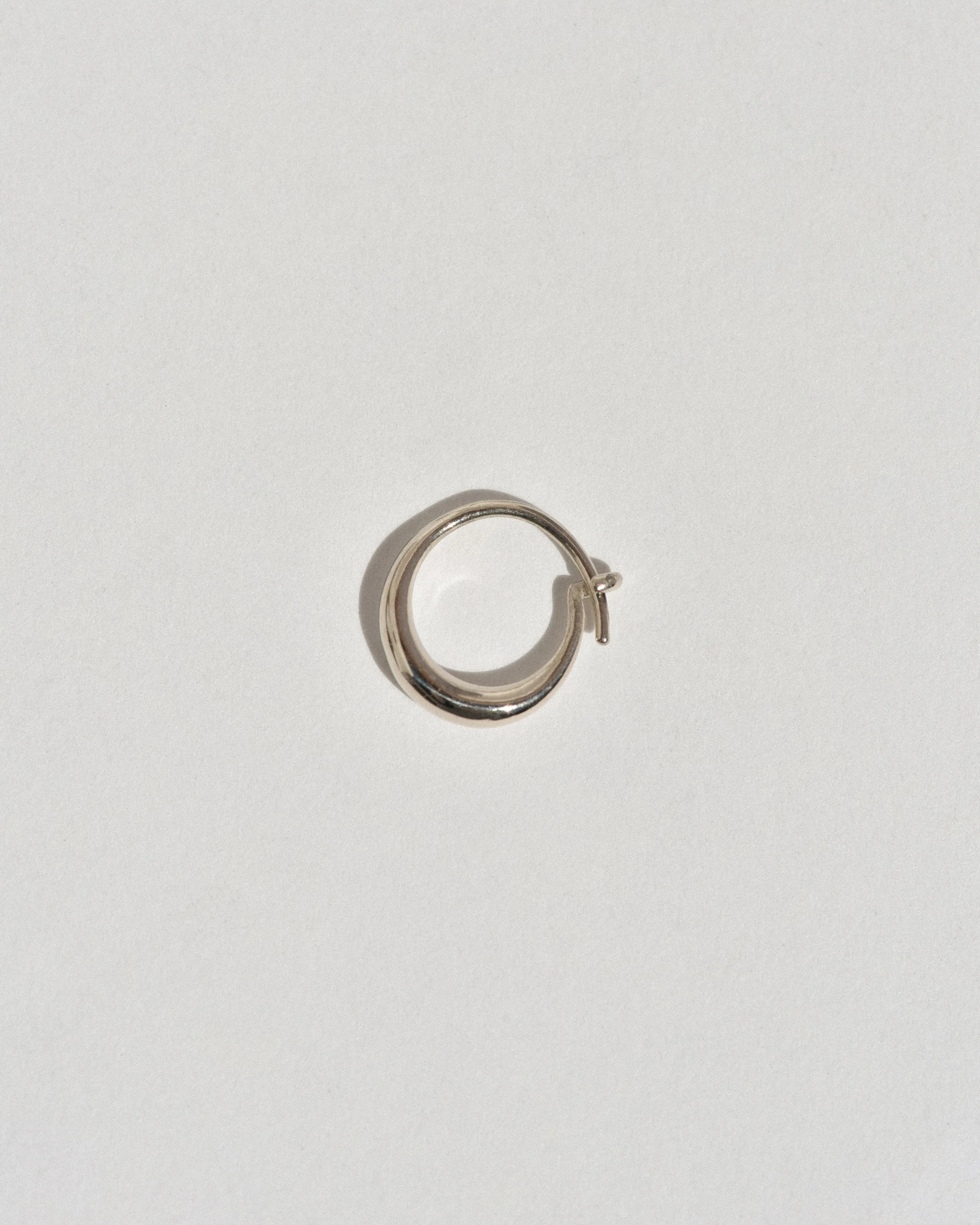 Small Round Sempre Hoop in 14k White Gold sold by Leigh Miller