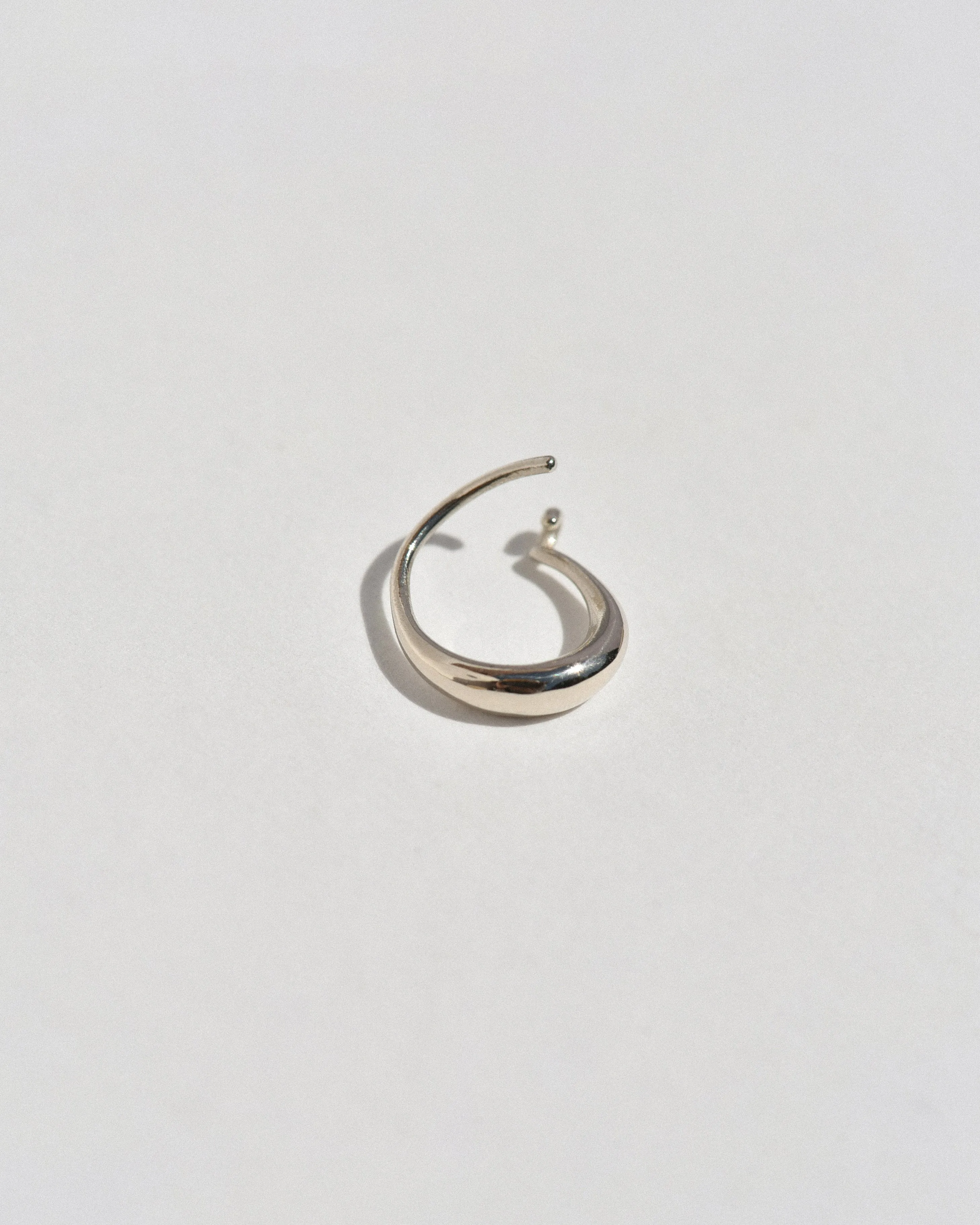 Small Round Sempre Hoop in 14k White Gold sold by Leigh Miller product image thumbnail 2